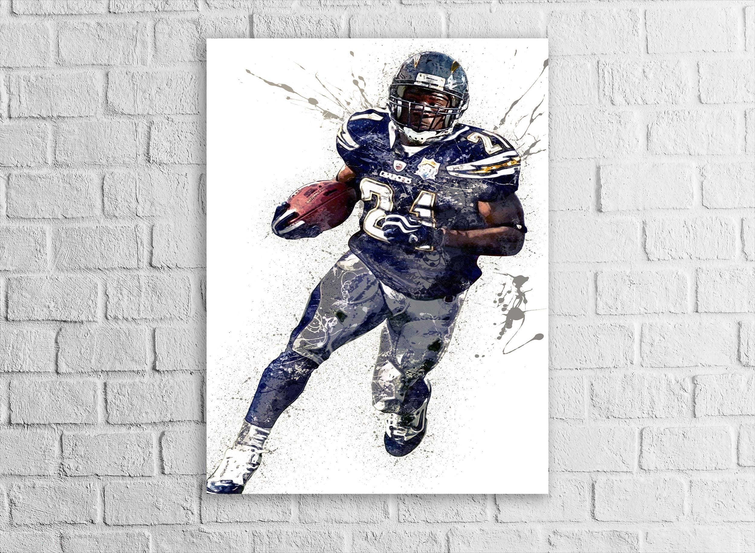 LaDainian Tomlinson Poster: Los Angeles Chargers Fine Art