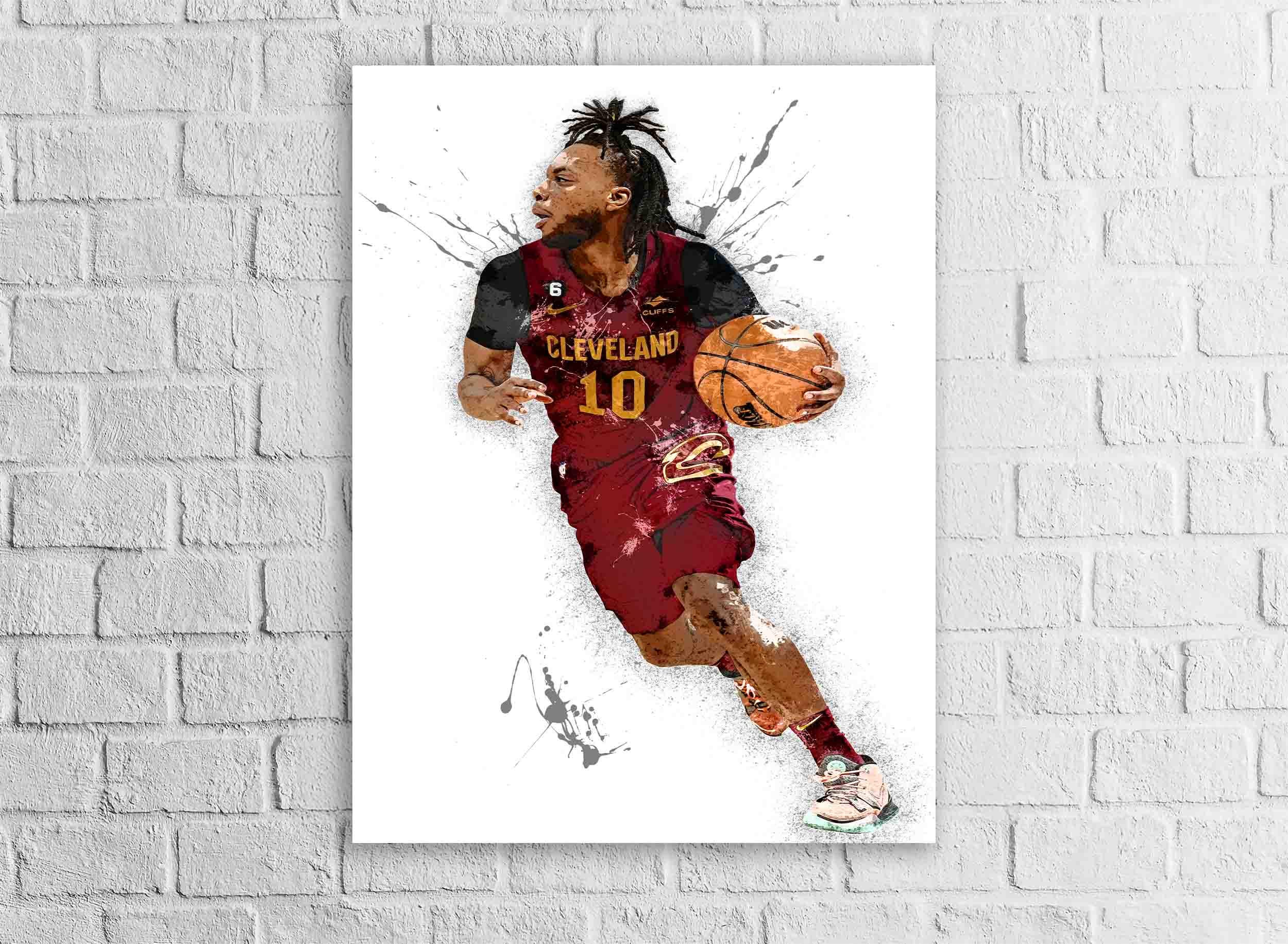 Darius Garland Poster, Cleveland Cavaliers, Gallery Canvas Wrap or Premium Poster, Fine Art Quality, Man Cave, Kids room, Dorm Room