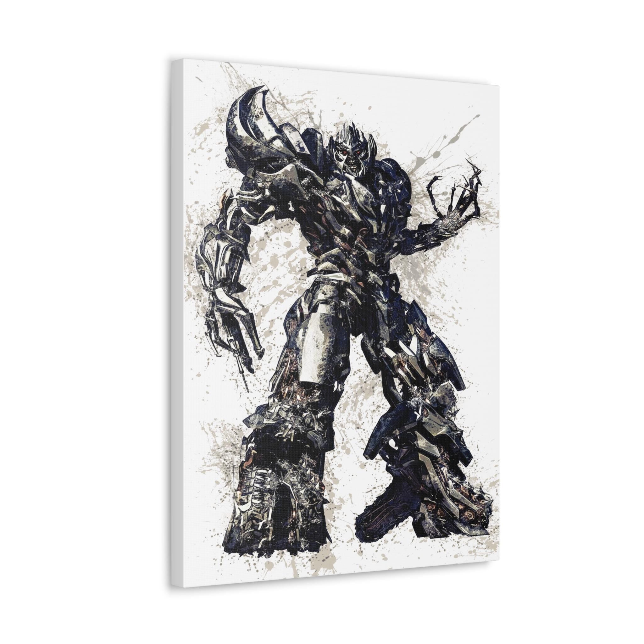 Megatron Poster, Transformers, Gallery Canvas Wrap or Museum-Quality Poster Print, Fine Art, Man Cave, Office or Kids Room