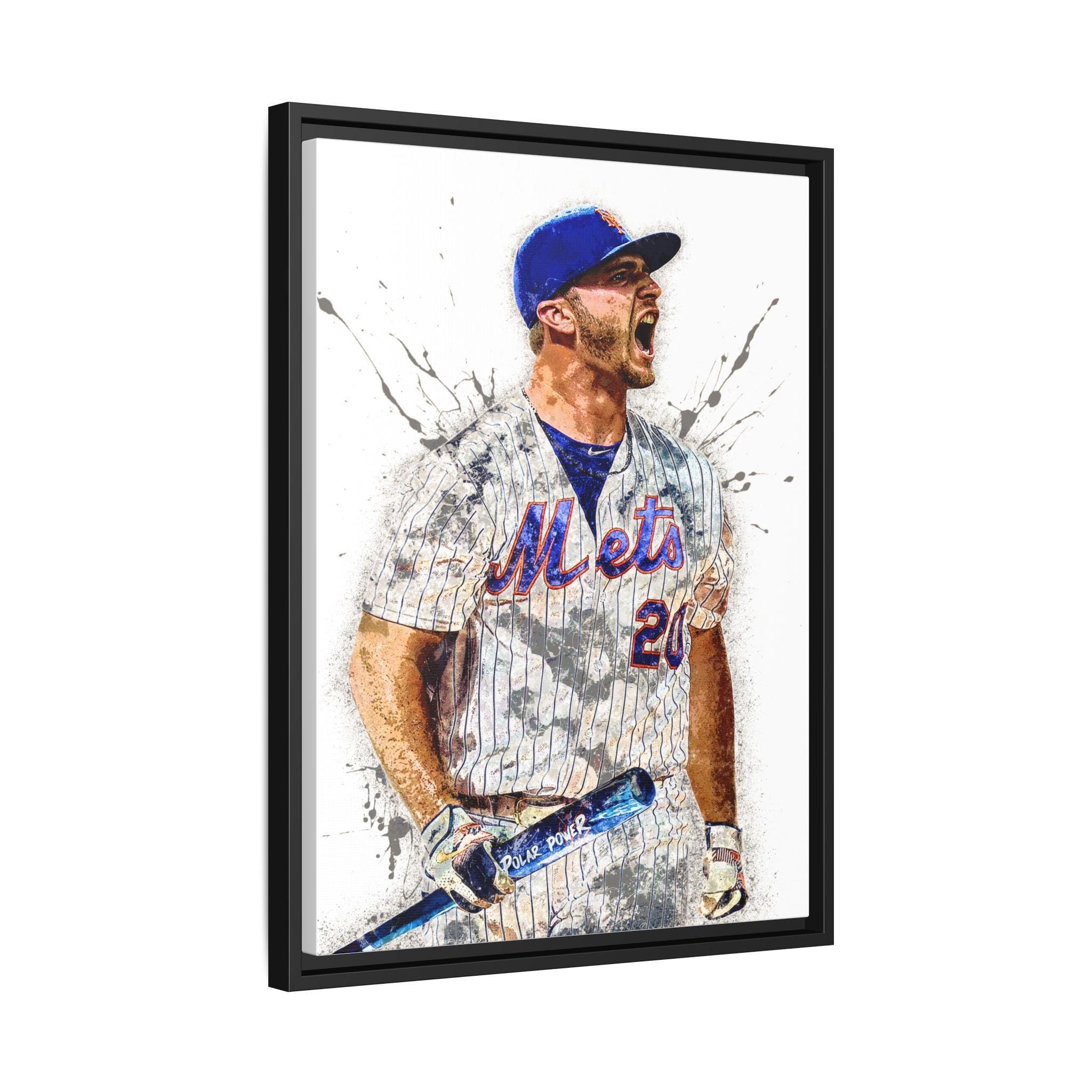Pete Alonso, NY Mets, Gallery Canvas Wrap or Museum-Quality Poster Print, Fine Art, Wall Decor for Man Cave, Office or Dorm Room