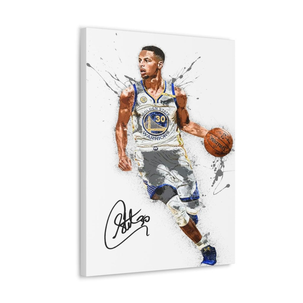 Stephen Curry Poster, Golden State Warriors, Gallery Canvas Wrap or Premium Poster, Fine Art Quality, Man Cave, Kids room, Dorm Room, Office