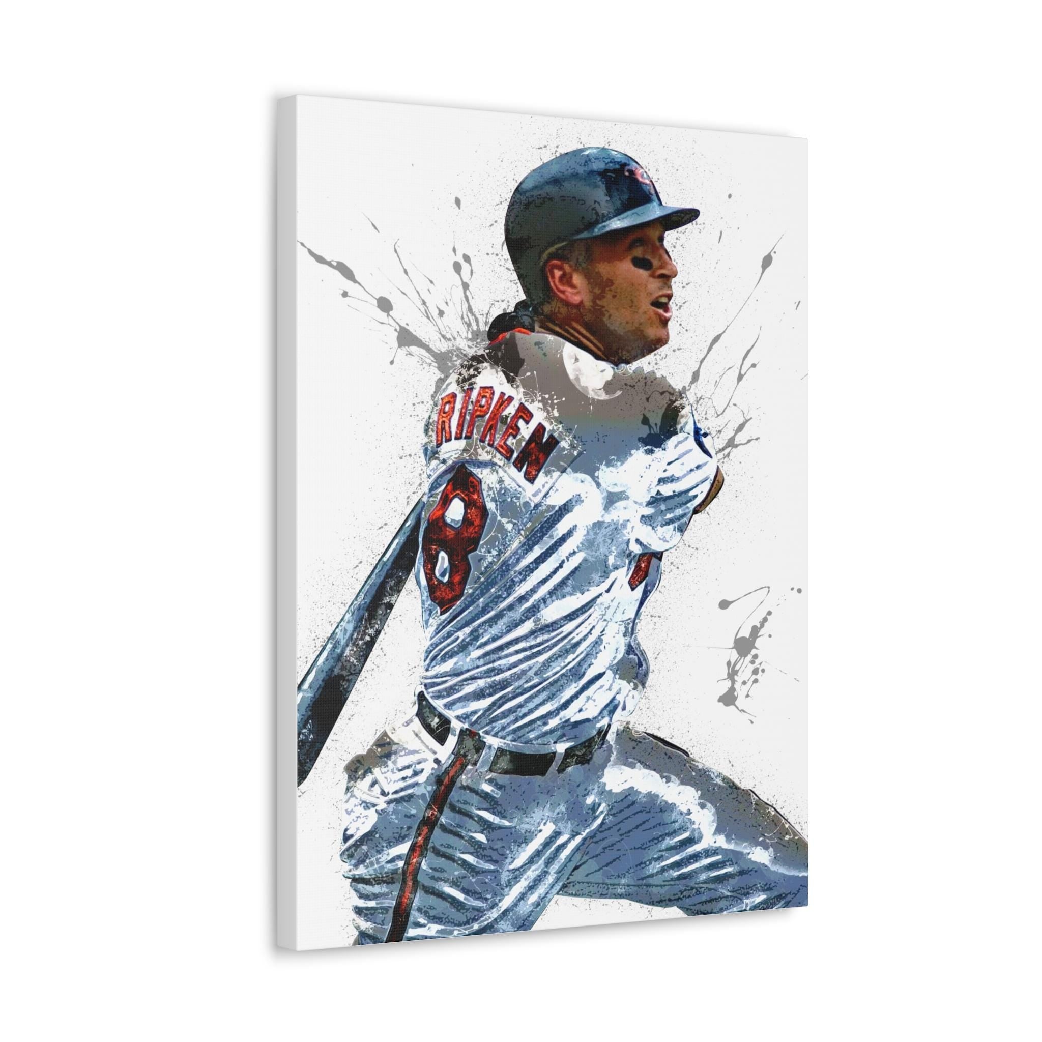 Cal Ripken Jr. Poster, Baltimore Orioles, Gallery Canvas Wrap or Museum-Quality Poster, Fine Art, Man Cave, Kids room, Dorm Room, Kids Room