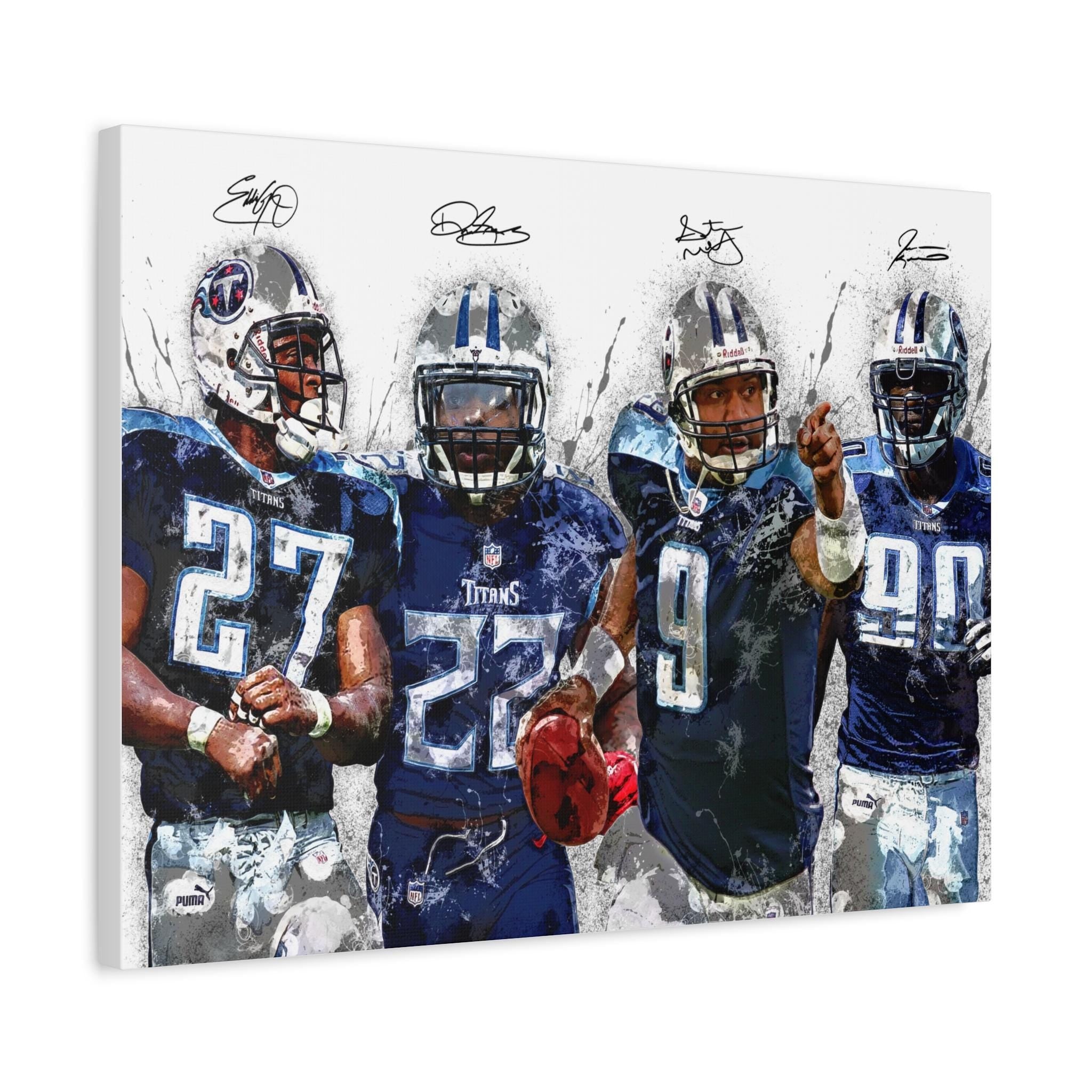 Titans Legends, Tennessee Titans, Gallery Canvas Wrap, Museum-Quality Poster, Wall Art, Man Cave, Kids room, Office