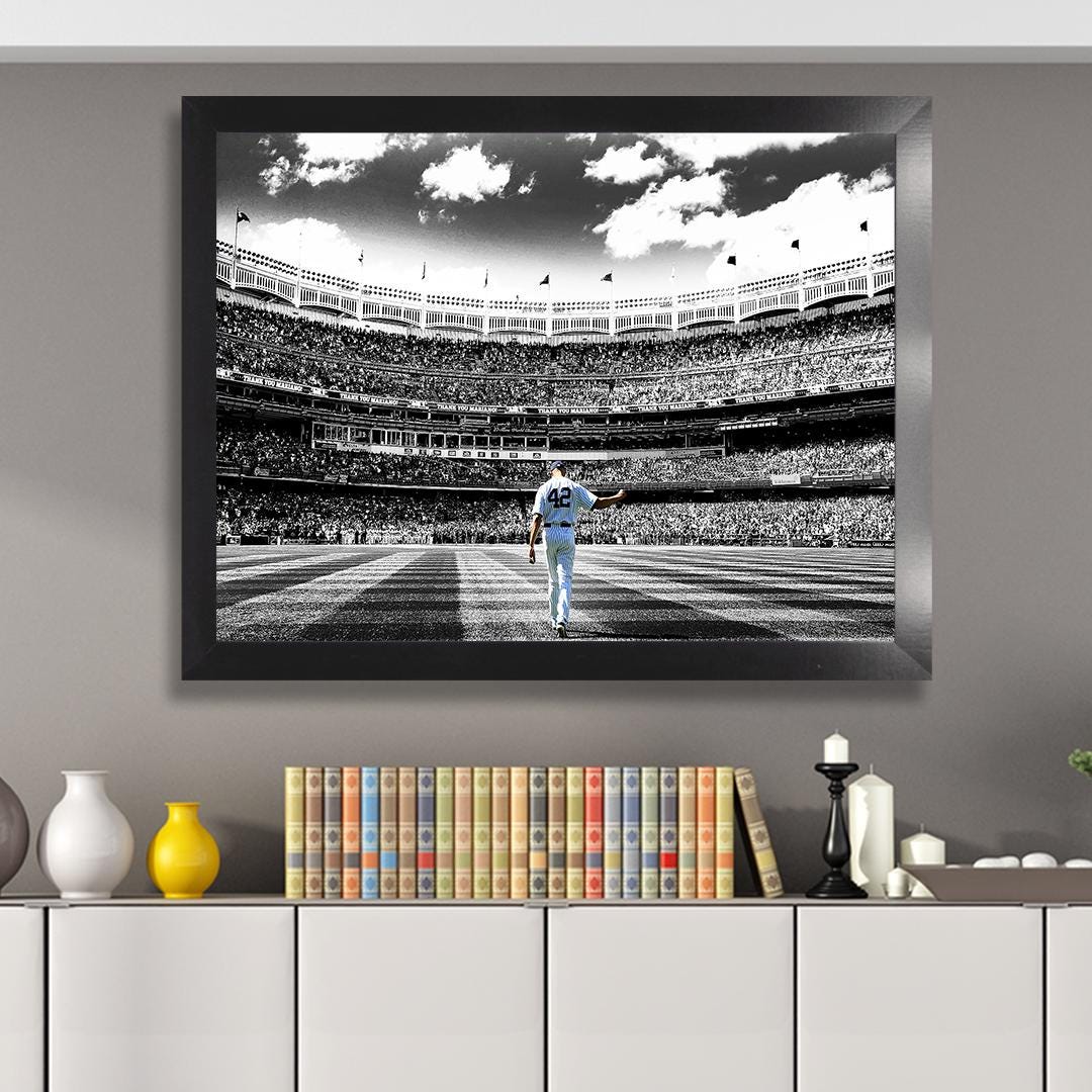 Mariano Rivera NY Yankees Art: Baseball Canvas Wrap or Fine Art Poster