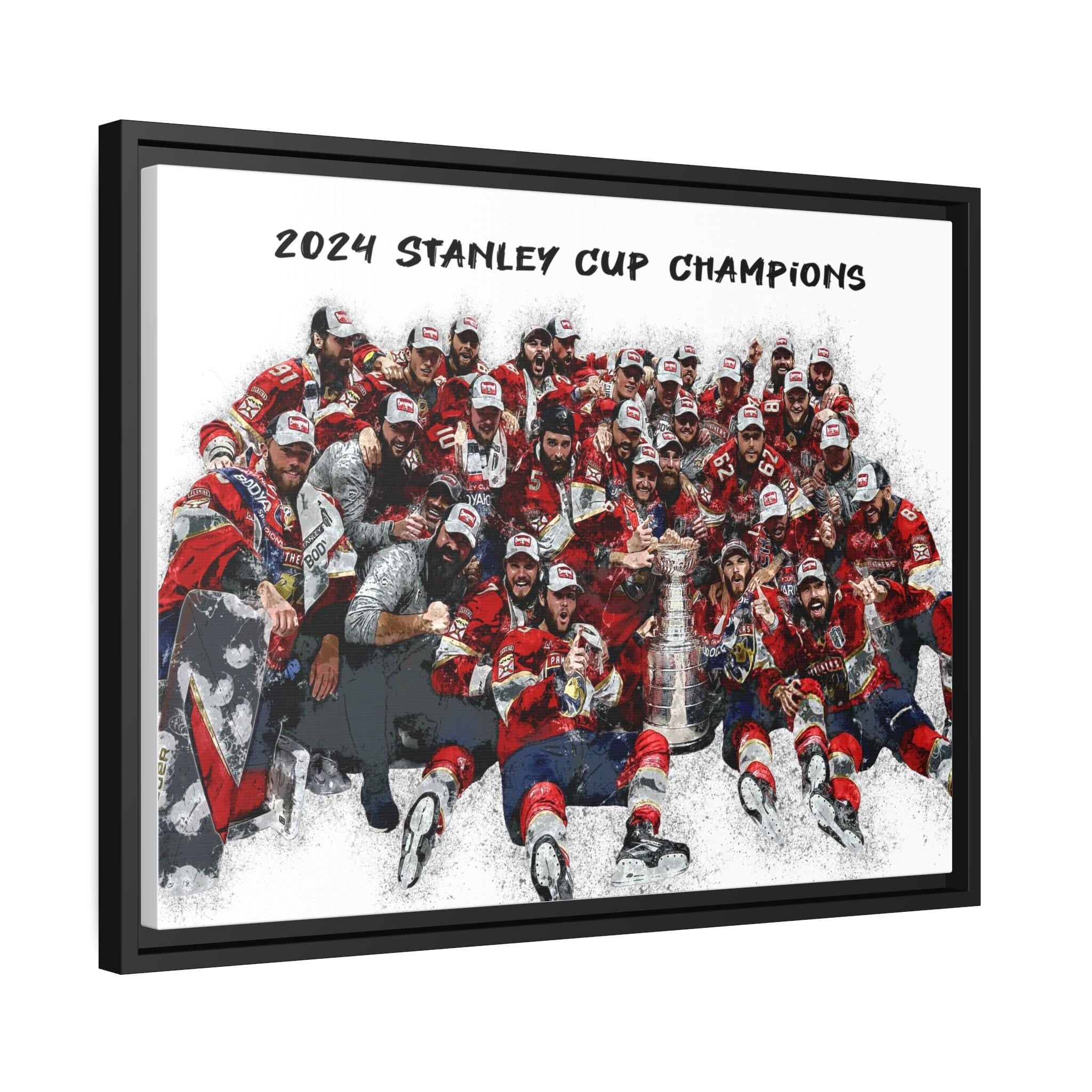 Florida Panthers 2024 Stanley Cup Champions Art Print: Man Cave Decor