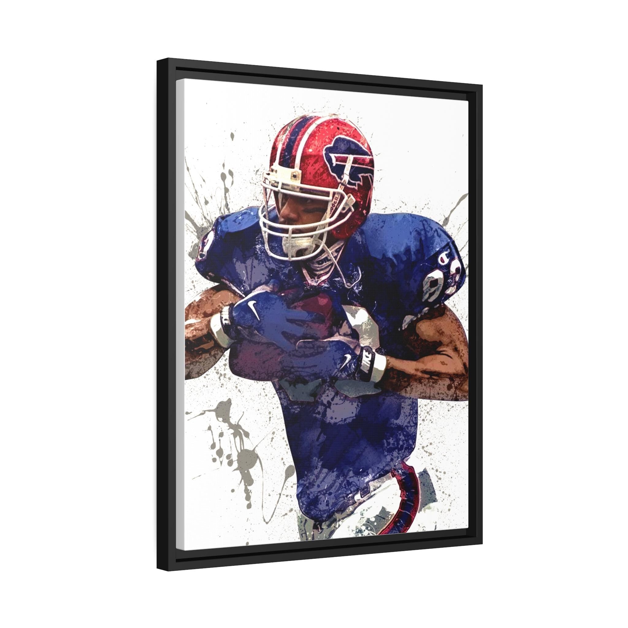 Andre Reed Poster, Buffalo Bills, Gallery Canvas Wrap or Museum-Quality Poster, Fine Art, Wall Decor, Man Cave, Kids room