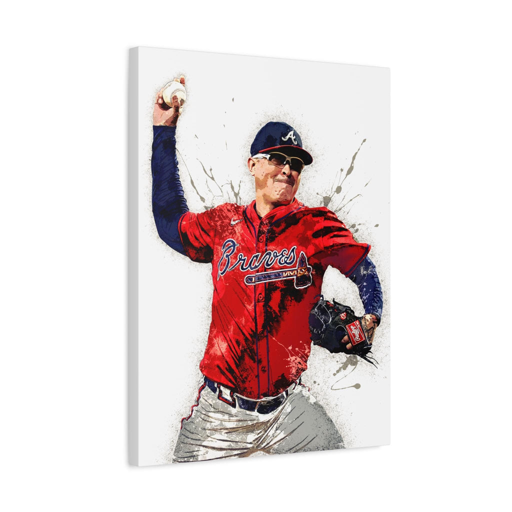 Jesse Chavez, Atlanta Braves, Canvas Wrap or Museum-Quality Poster, Fine Art, Wall Decor for Man Cave, Kids room, Dorm Room
