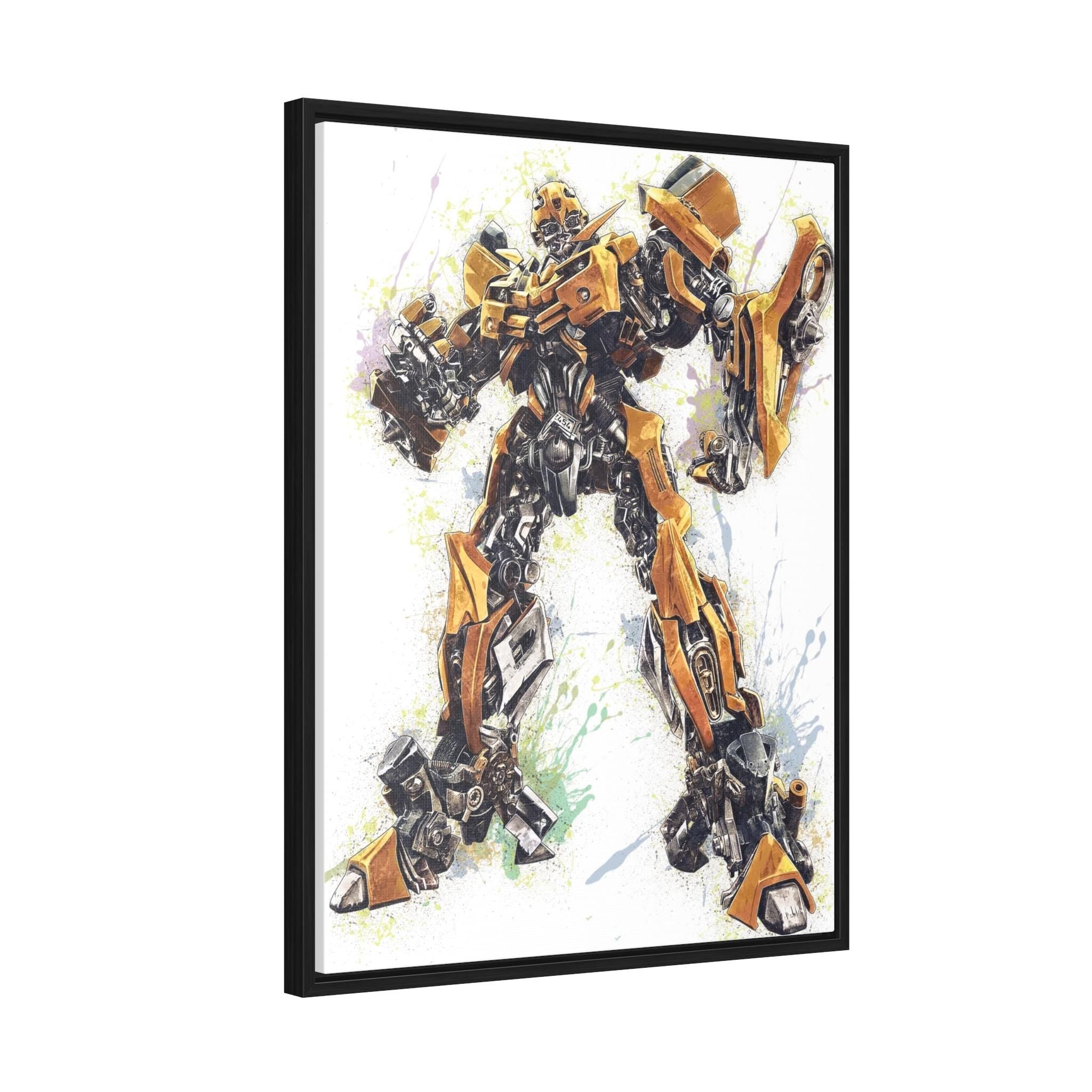 Bumblebee Poster, Transformers, Gallery Canvas Wrap or Museum-Quality Poster Print, Fine Art, Man Cave, Office or Dorm Room