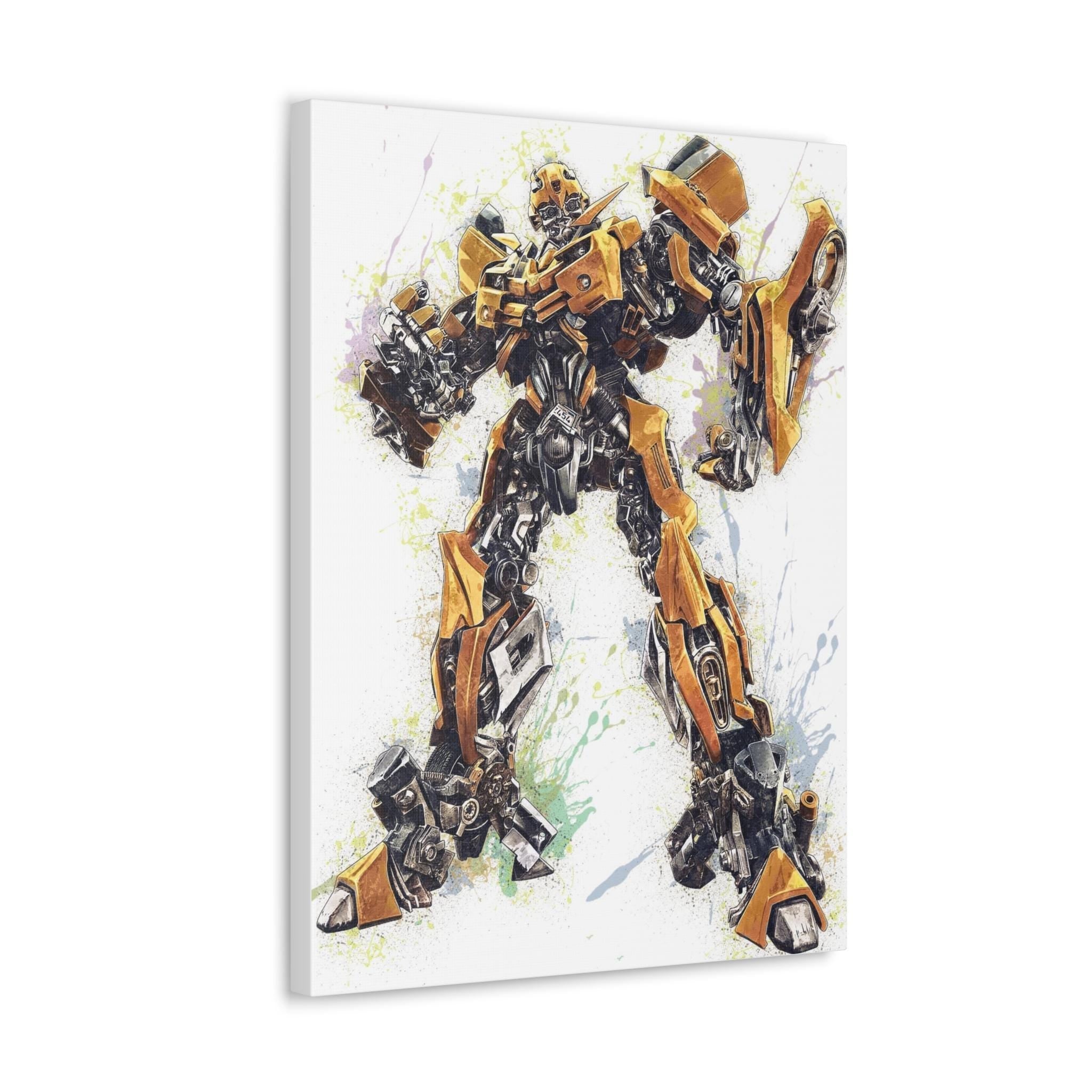 Bumblebee Poster, Transformers, Gallery Canvas Wrap or Museum-Quality Poster Print, Fine Art, Man Cave, Office or Dorm Room
