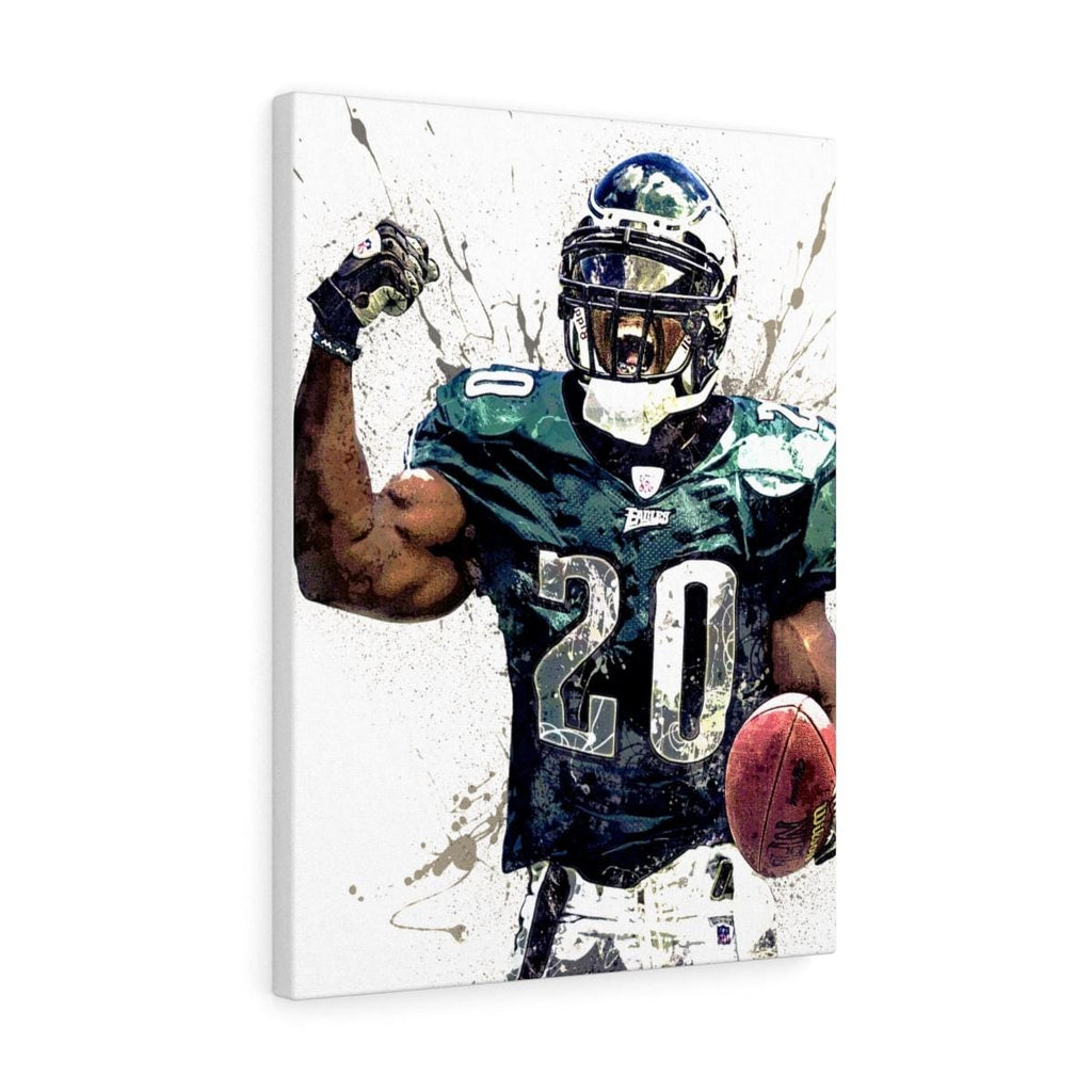 Brian Dawkins Poster, Philadelphia Eagles, Gallery Canvas Wrap or Museum-Quality Poster, Fine Art, Wall Decor for Man Cave, Kids room