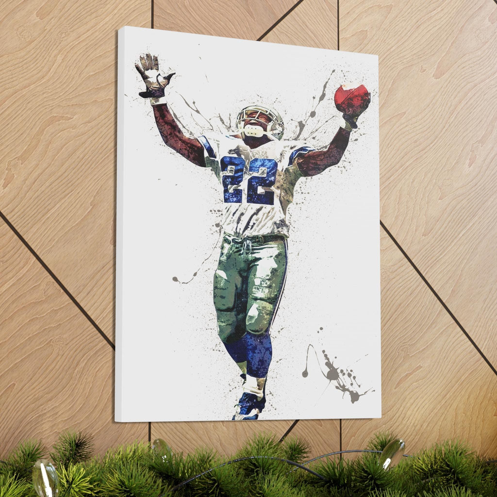 Emmitt Smith Dallas Cowboys Art: Museum-Quality Football Poster or Canvas