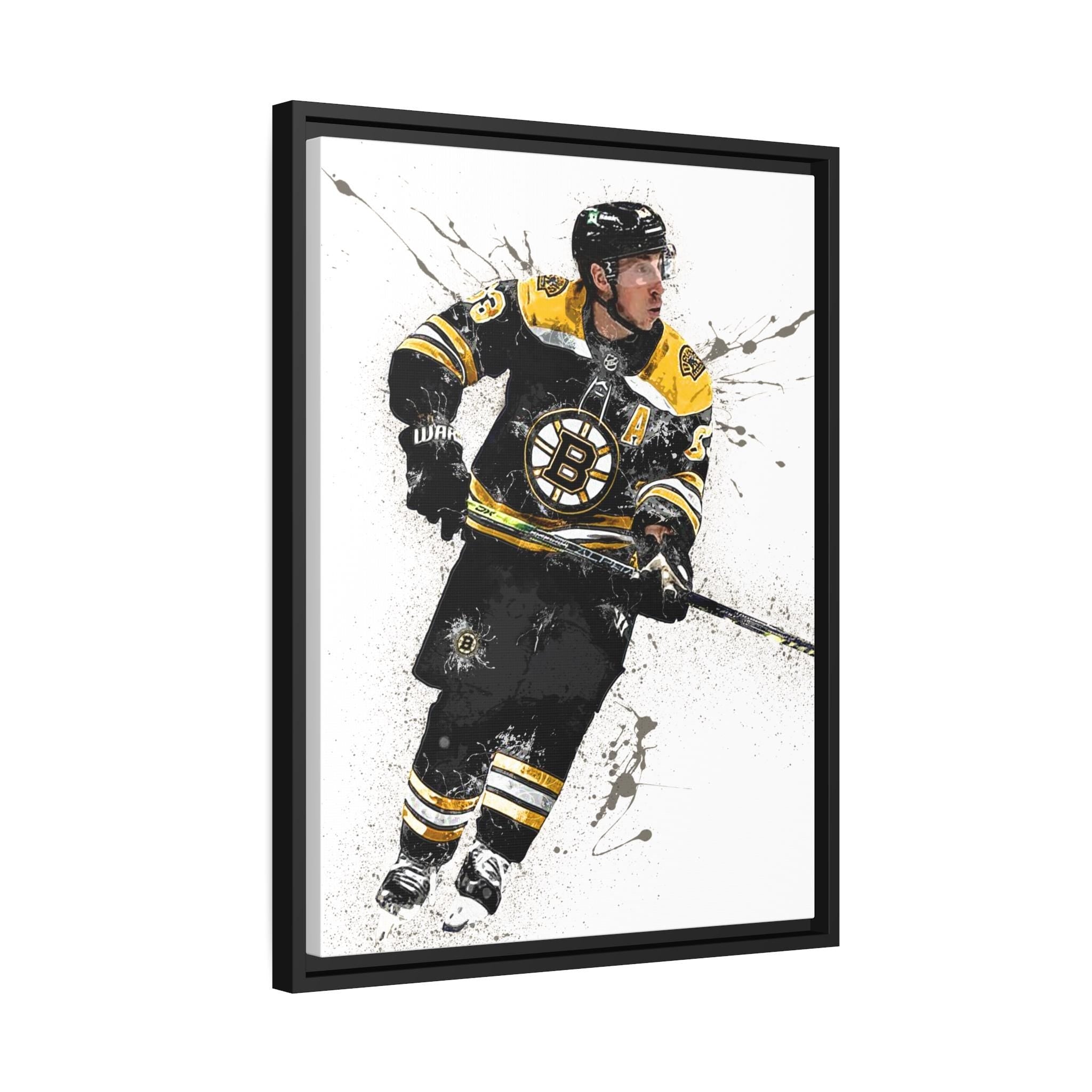 Brad Marchand Poster, Boston Bruins, Gallery Canvas Wrap or Museum-Quality Poster, Man Cave, Kids room, Office