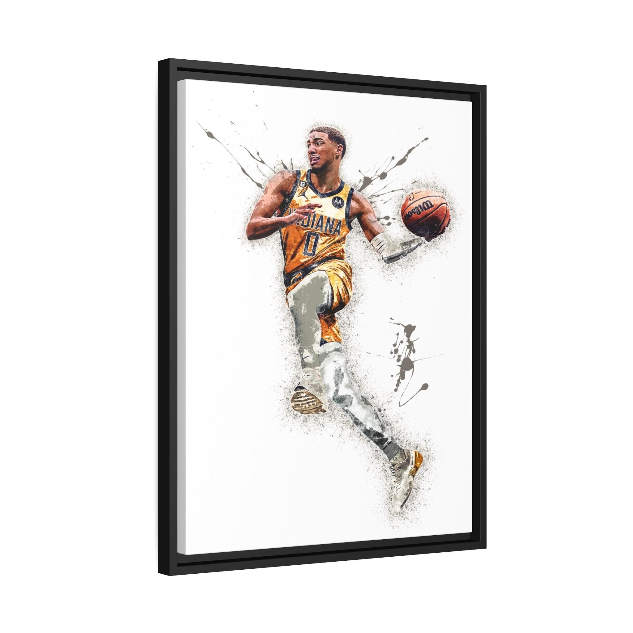 Tyrese Haliburton Poster, Indiana Pacers, Gallery Canvas Wrap or Museum-Quality Poster, Fine Art, Man Cave, Kids room, Dorm Room