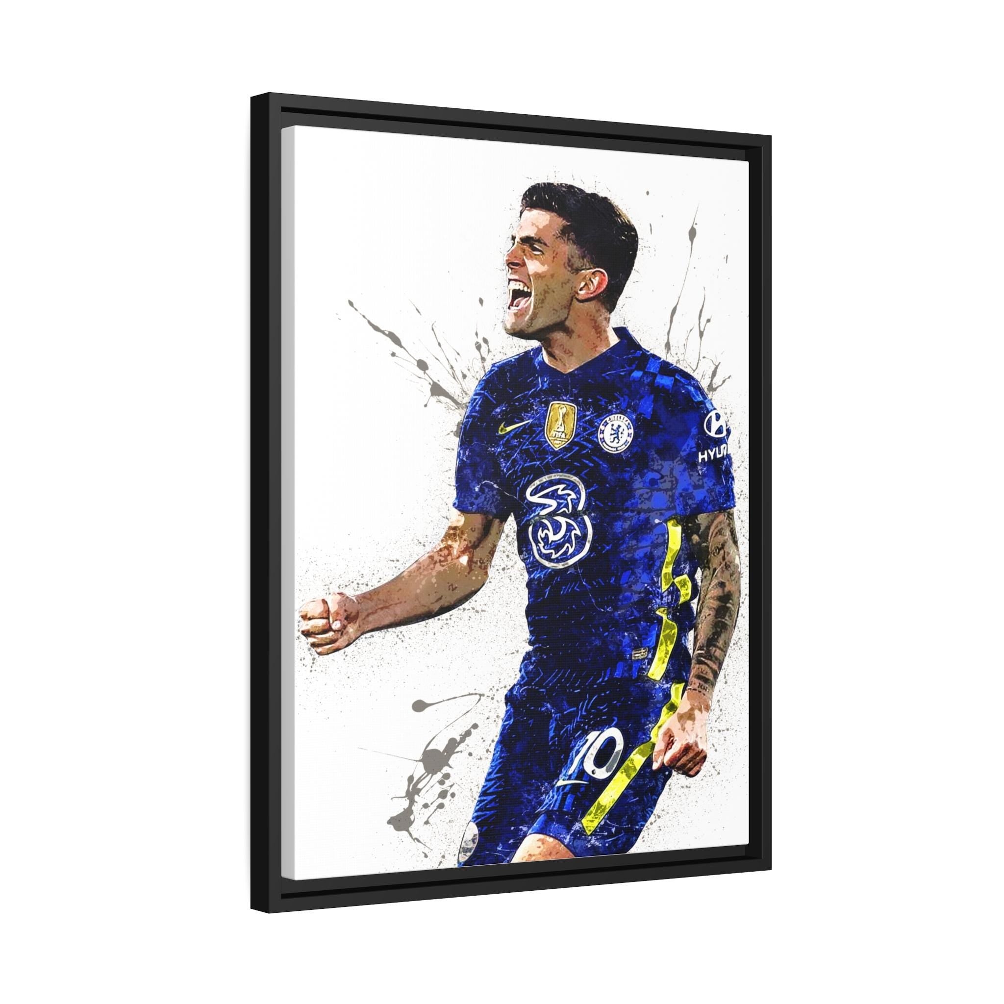 Christian Pulisic Print, Gallery Canvas Wrap or Museum-Quality Poster, Fine Art, Man Cave, Kids room, Dorm Room