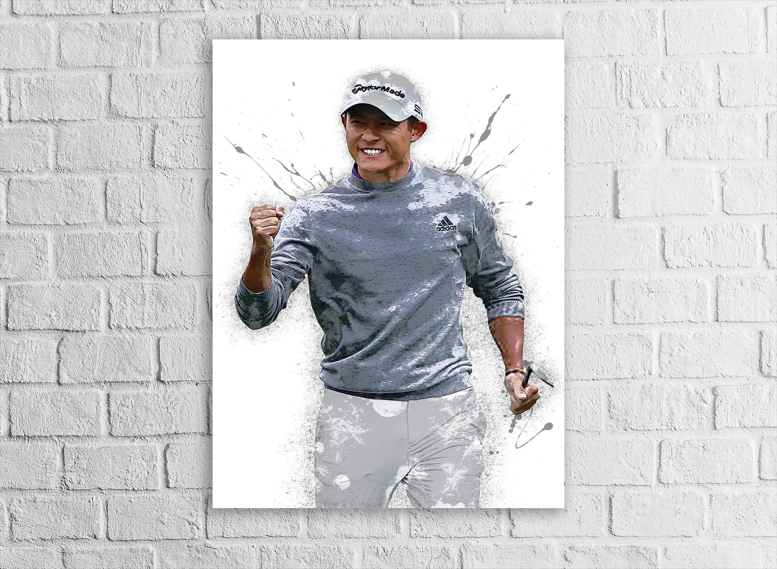 Collin Morikawa Poster, PGA Tour, Gallery Canvas Wrap or Premium Poster, Golf Wall Decor, Man Cave, Kids room, Office