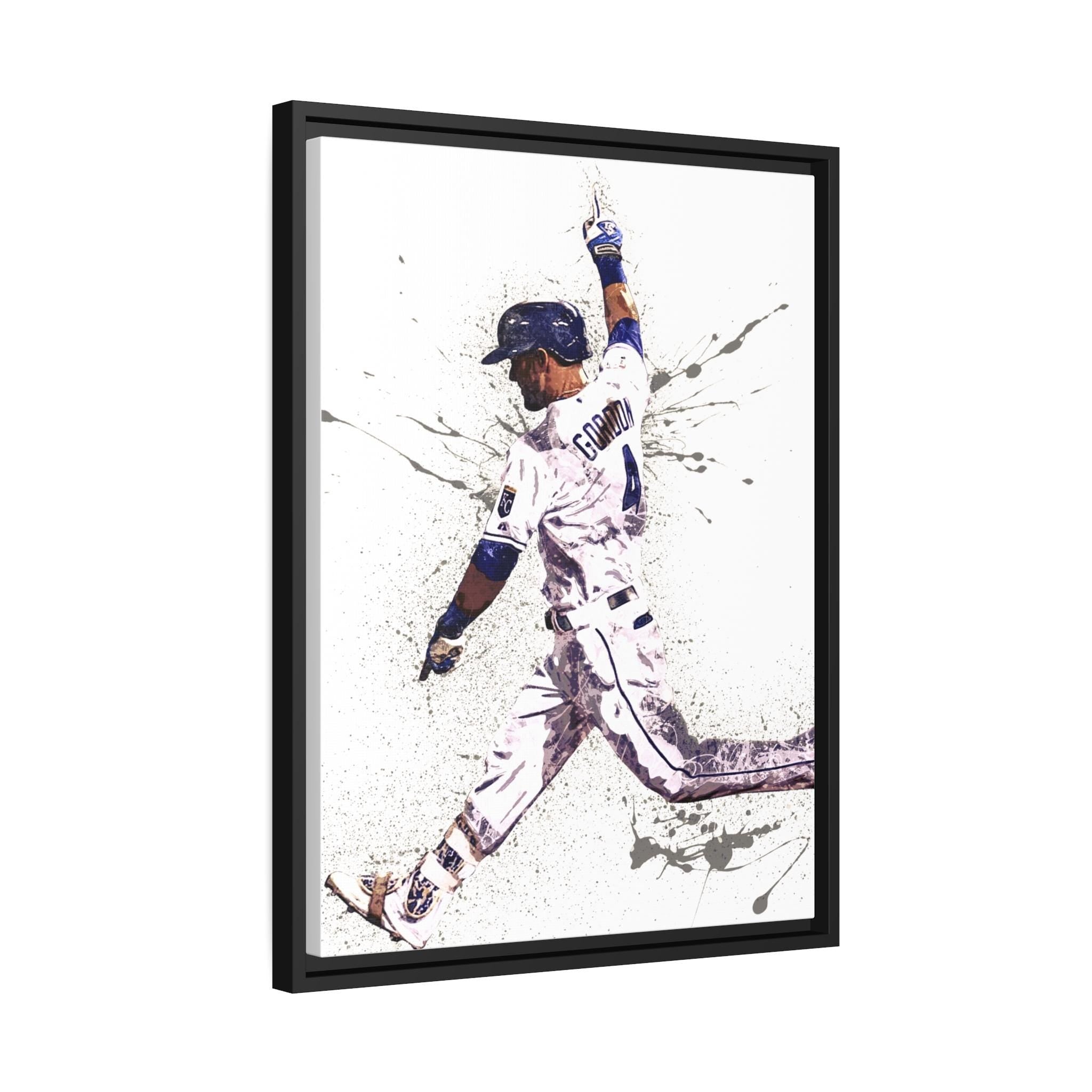 Alex Gordon Poster, Homerun Celebration, Kansas City Royals, Gallery Canvas Wrap, Premium Poster, Man Cave, Kids room, Dorm Room, Kids Room