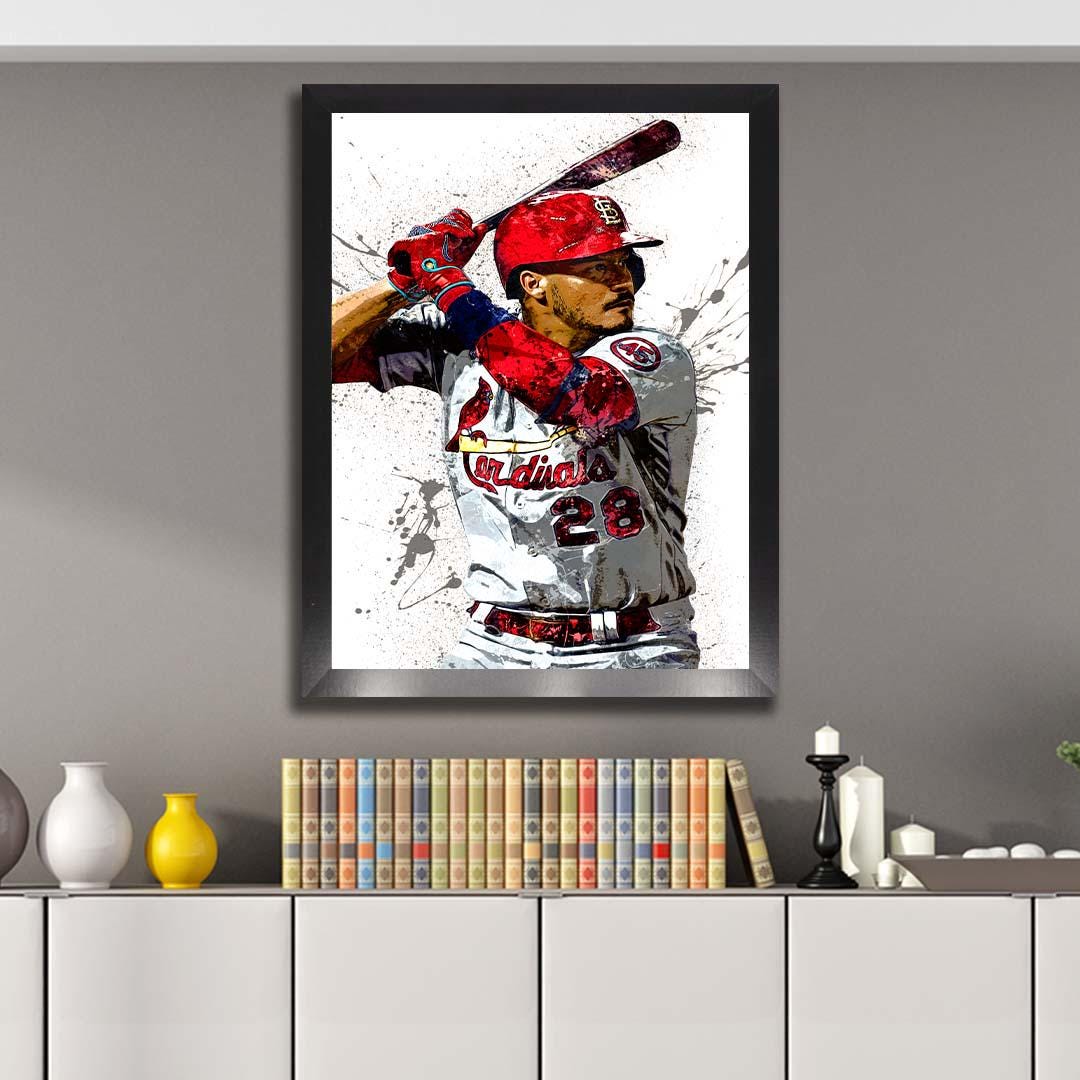 Nolan Arenado Poster, St. Louis Cardinals, Gallery Canvas Wrap or Museum-Quality Poster, Man Cave, Kids room, Dorm Room, Kids Room