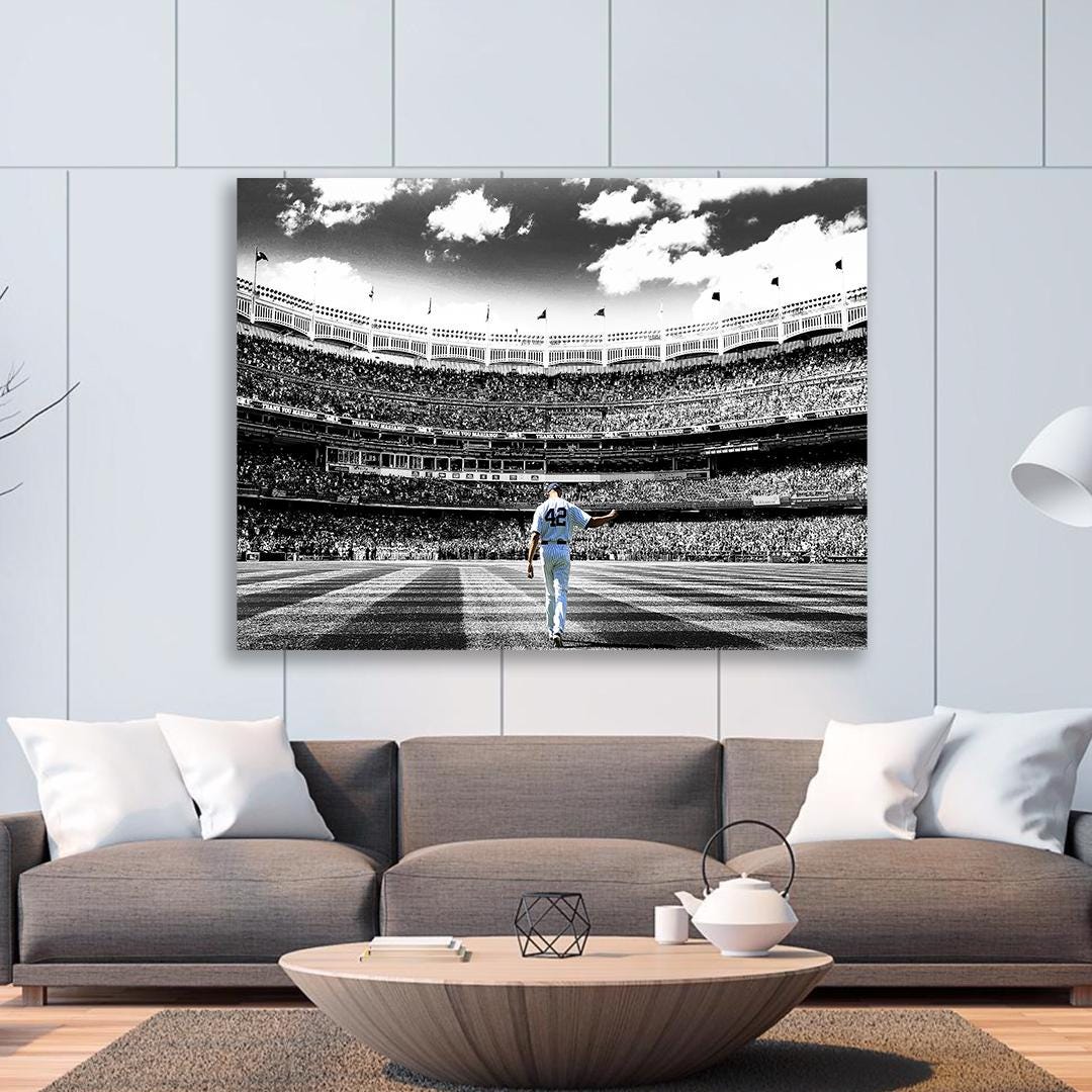 Mariano Rivera NY Yankees Art: Baseball Canvas Wrap or Fine Art Poster