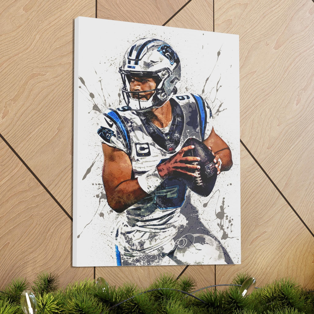 Bryce Young Poster, Carolina Panthers, Gallery Canvas Wrap, Museum-Quality Poster, Wall Art, Man Cave, Kids room, Office