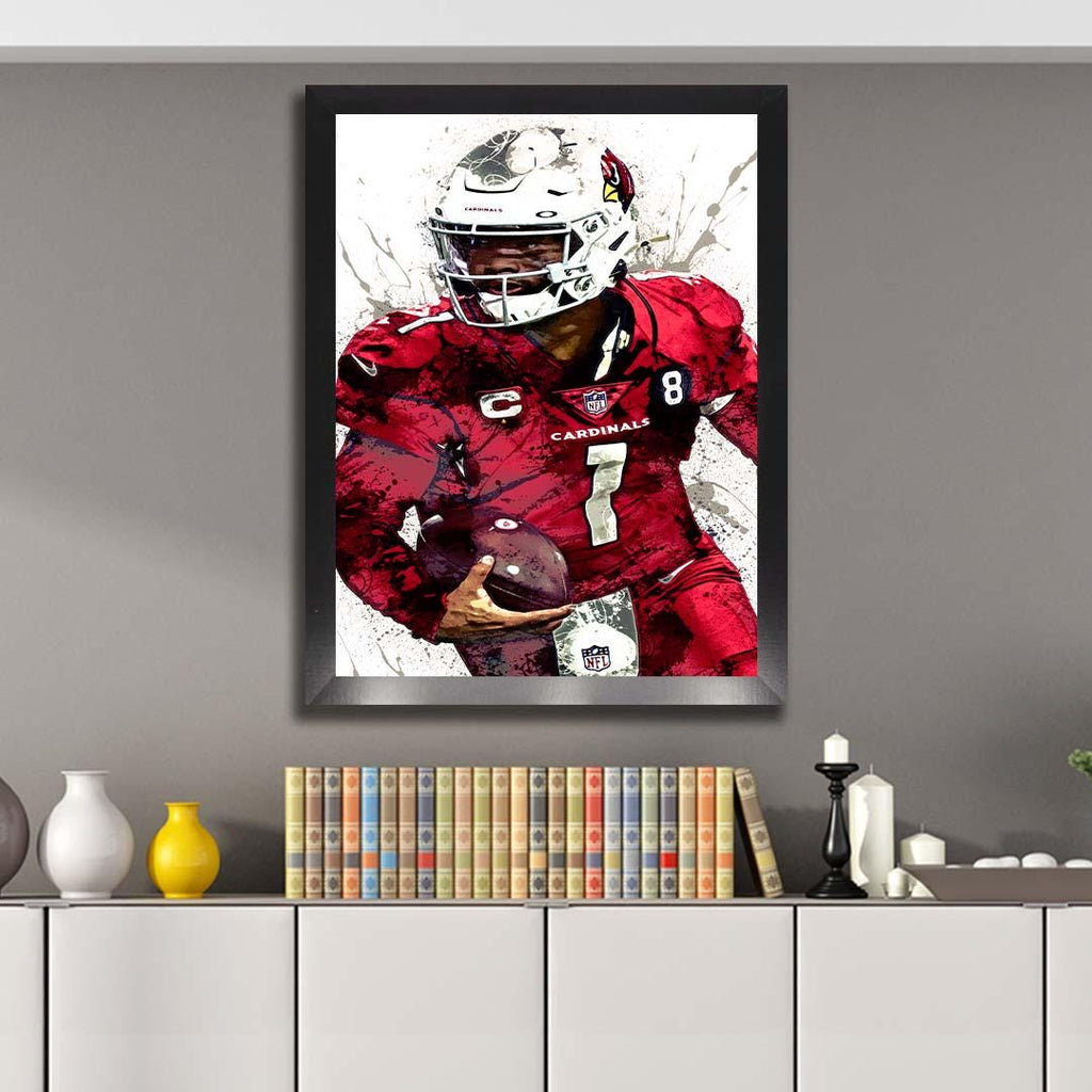 Kyler Murray Poster, Arizona Cardinals, Gallery Canvas Wrap or Museum-Quality Poster, Fine Art, Wall Decor for Man Cave, Kids room