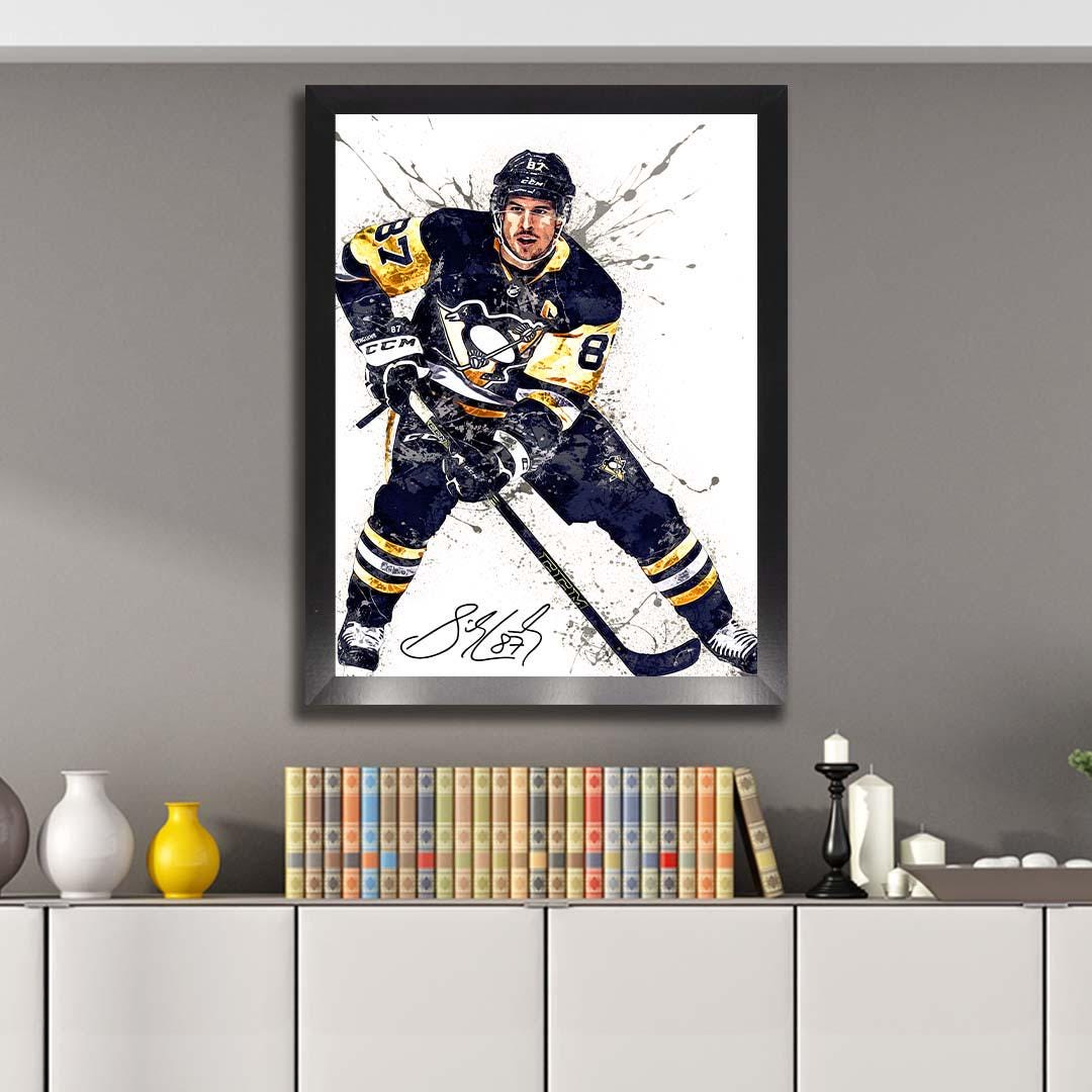 Sidney Crosby Poster, Canvas Print: Pittsburgh Penguins Wall Art