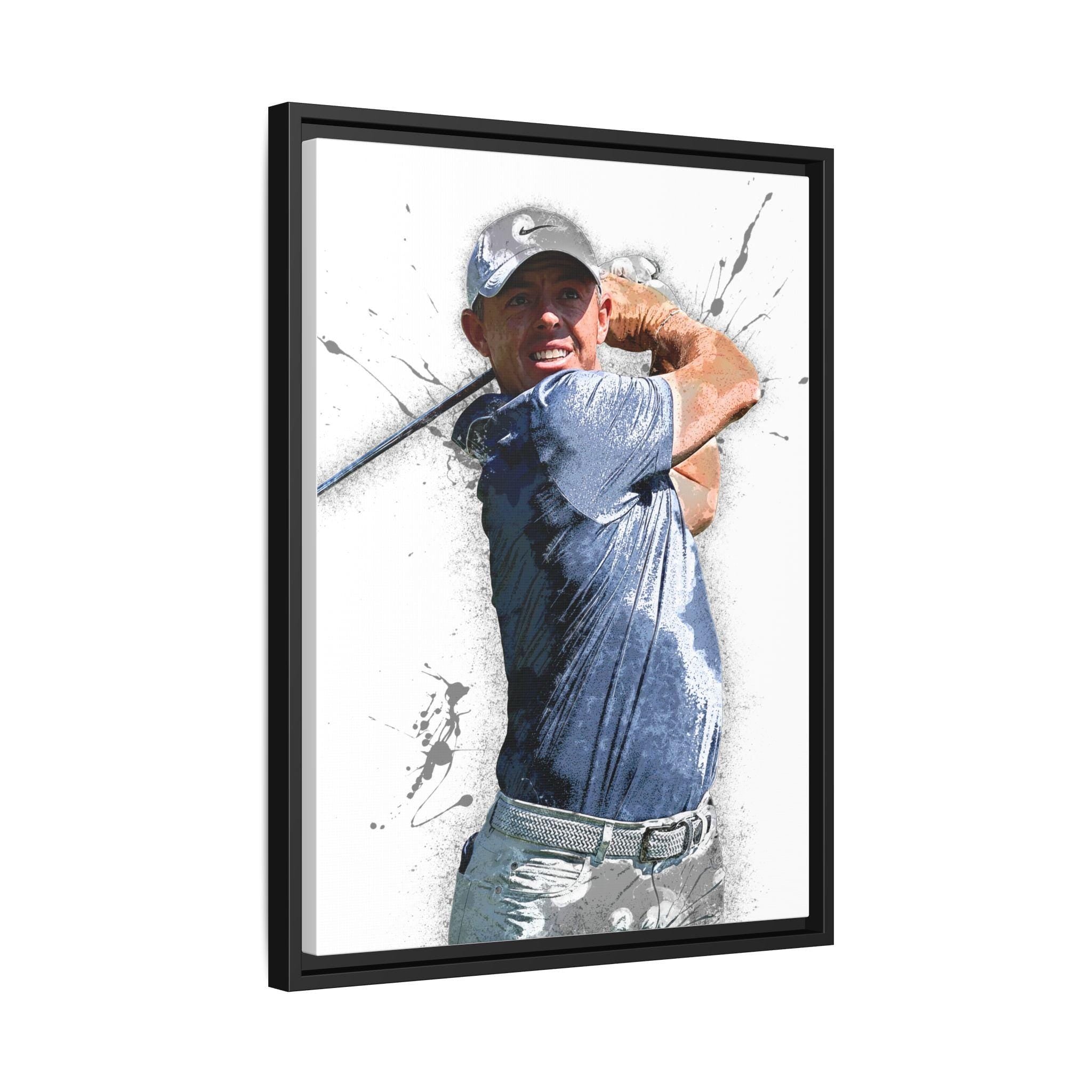 Rory McIlroy Poster, Masters, Gallery Canvas Wrap or Museum-Quality Poster, Wall Decor, Man Cave, Kids room, Office