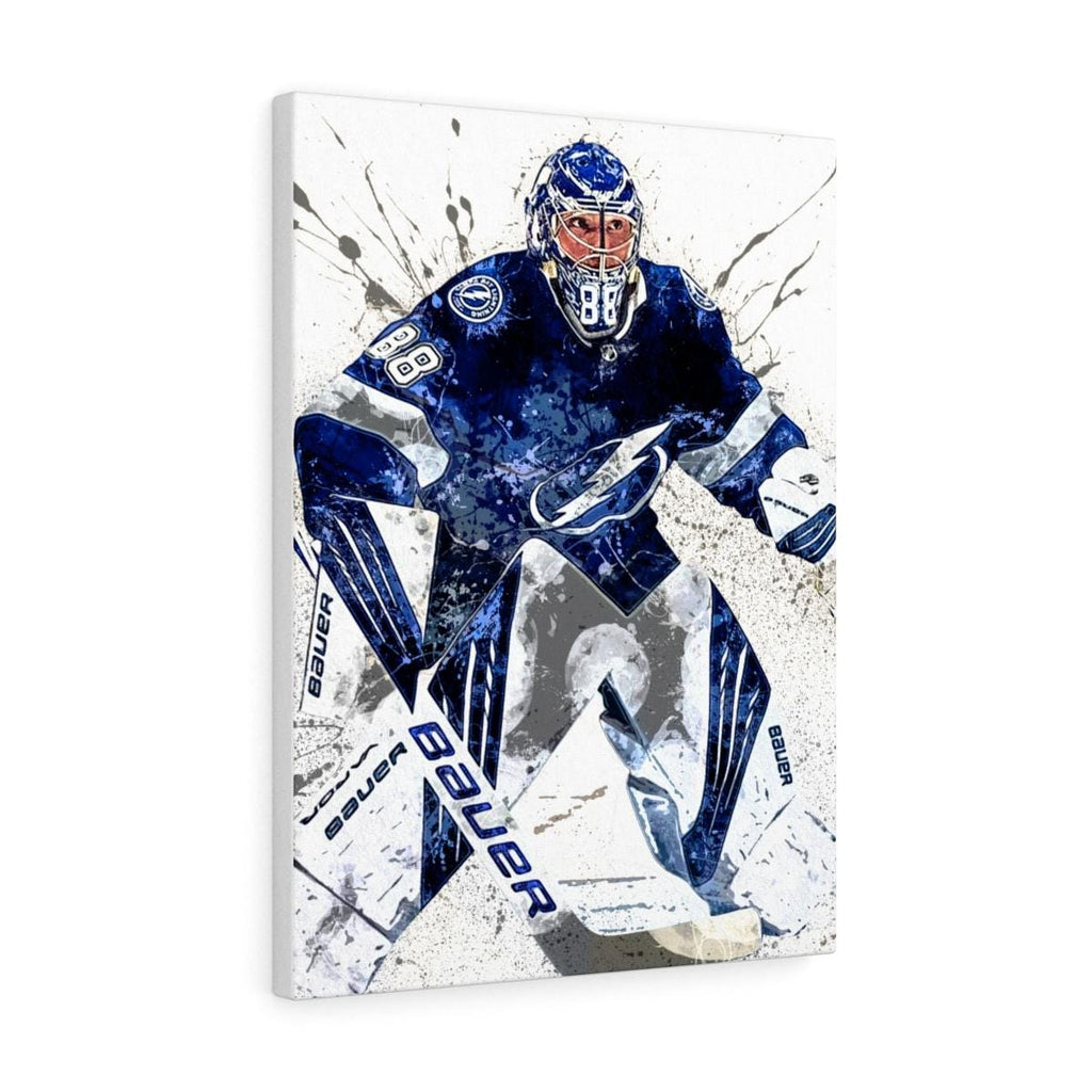 Andrei Vasilevskiy Poster, Tampa Bay Lightning, Gallery Canvas Wrap or Museum-Quality Poster Print, Man Cave, Office or Kids Room