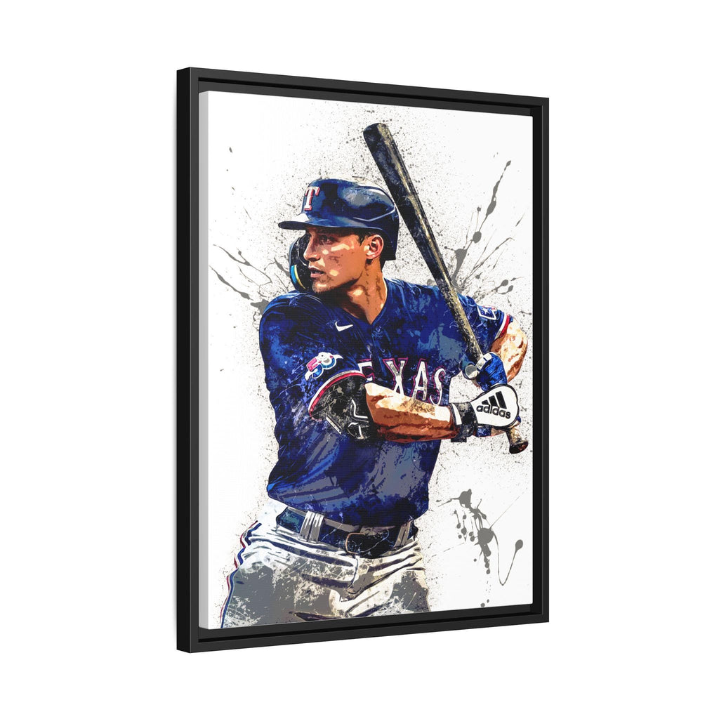 Corey Seager Poster, Texas Rangers, Gallery Canvas Wrap or Museum-Quality Poster, Man Cave, Kids room, Office
