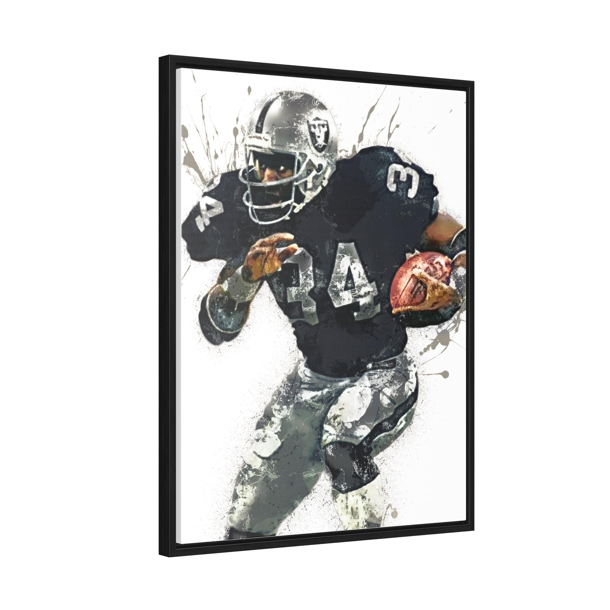 Bo Jackson, Las Vegas Raiders, Gallery Canvas Wrap or Museum-Quality Poster, Fine Art, Man Cave, Kids room, Office