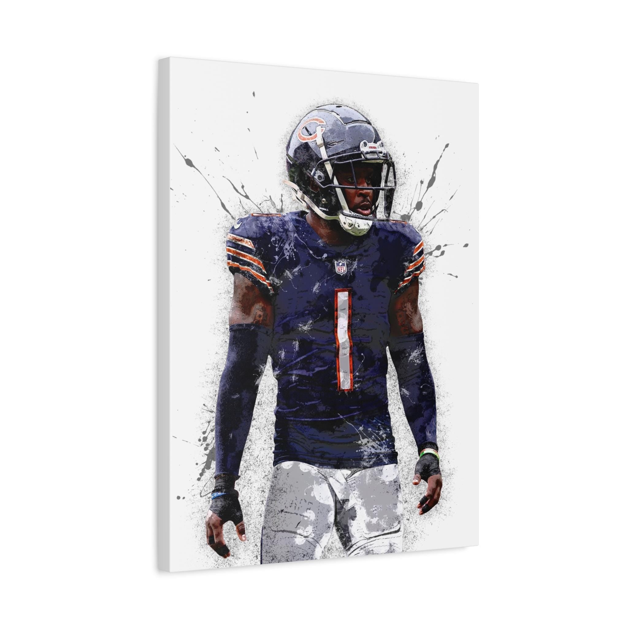 Jaylon Johnson Chicago Bears Poster: Man Cave Wall Art