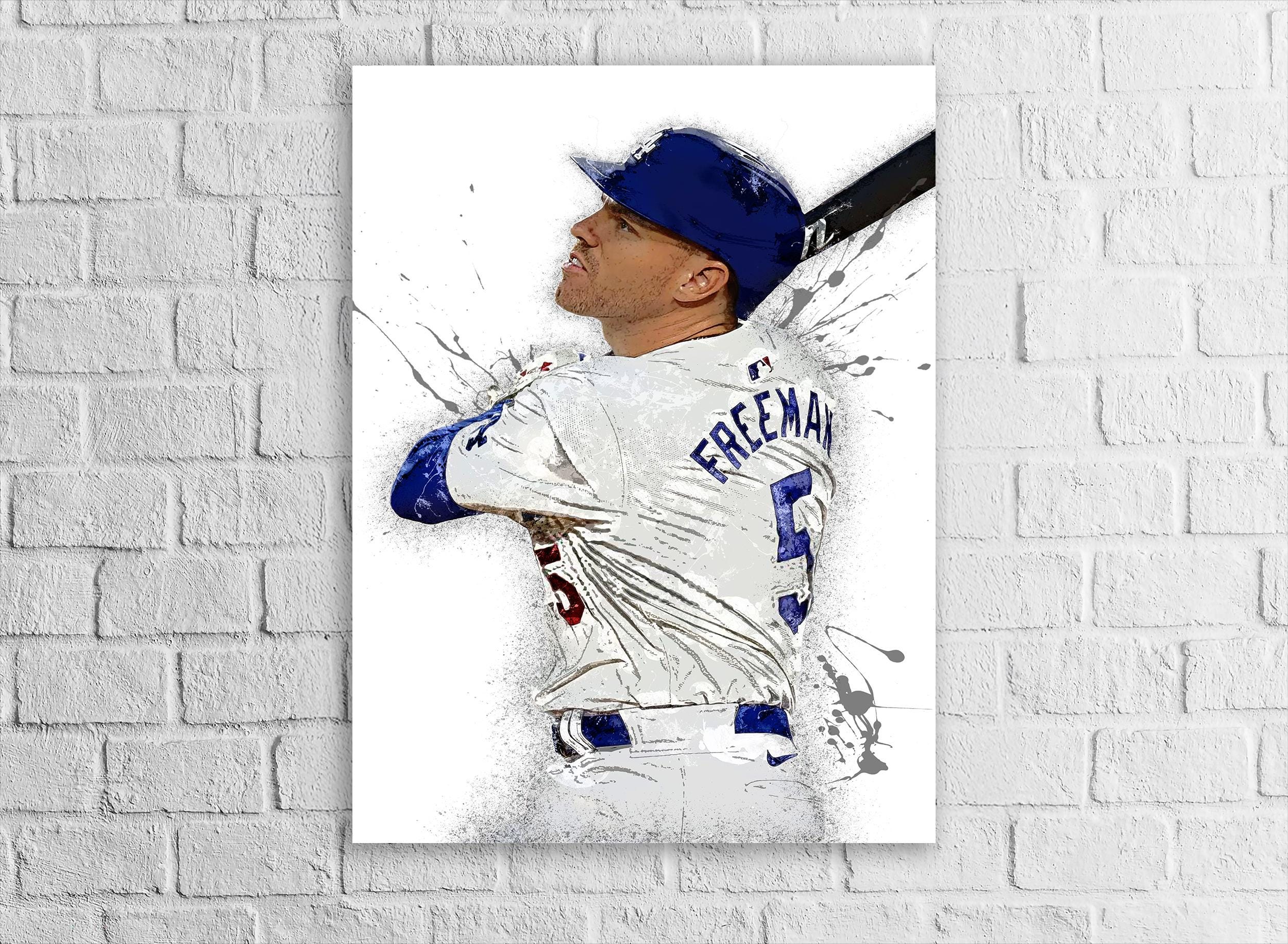 Mookie Betts, Freddie Freeman, Los Angeles Dodgers, Gallery Canvas Wrap, Fine Art, Wall Decor for Man Cave, Kids room, Dorm Room