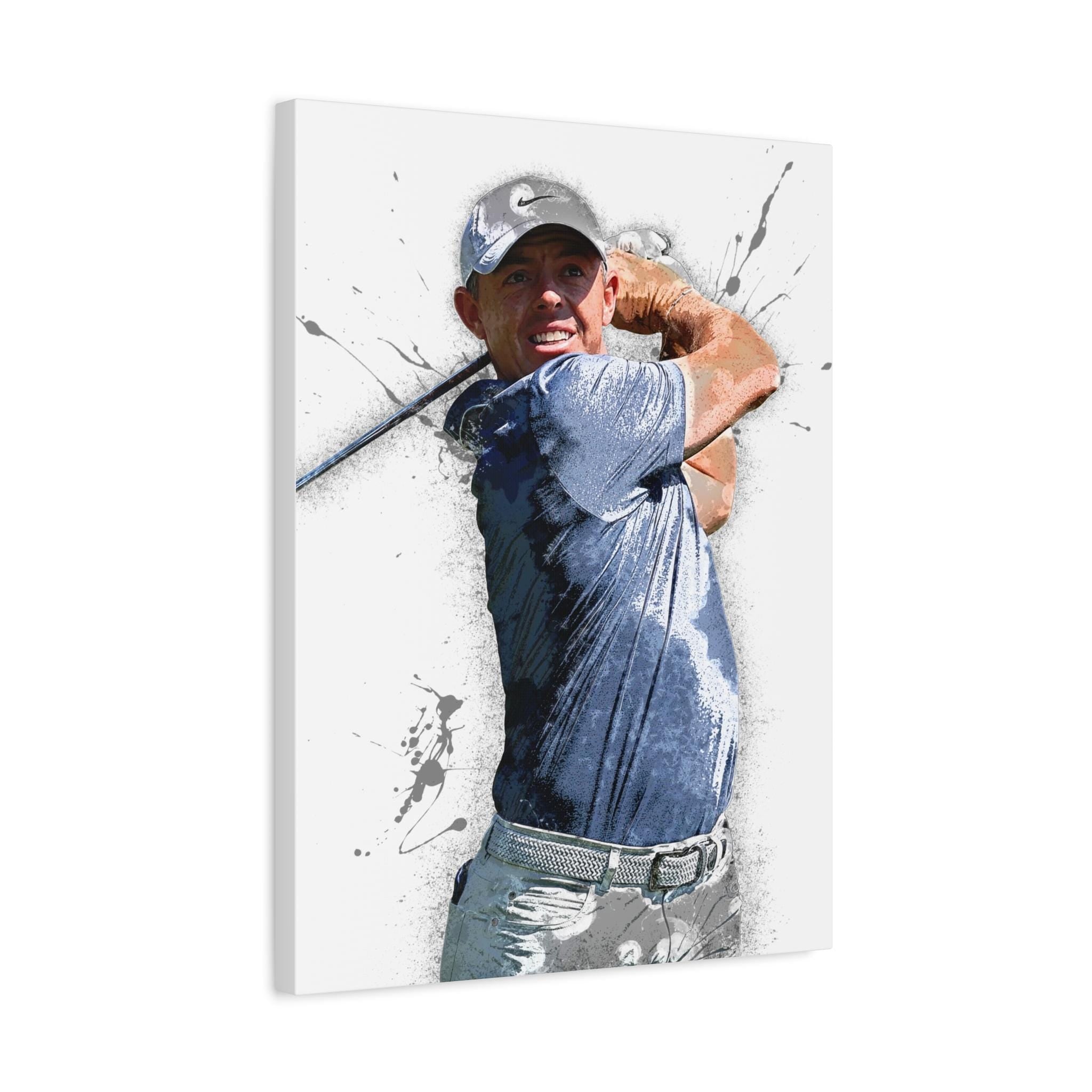 Rory McIlroy Poster, Masters, Gallery Canvas Wrap or Museum-Quality Poster, Wall Decor, Man Cave, Kids room, Office