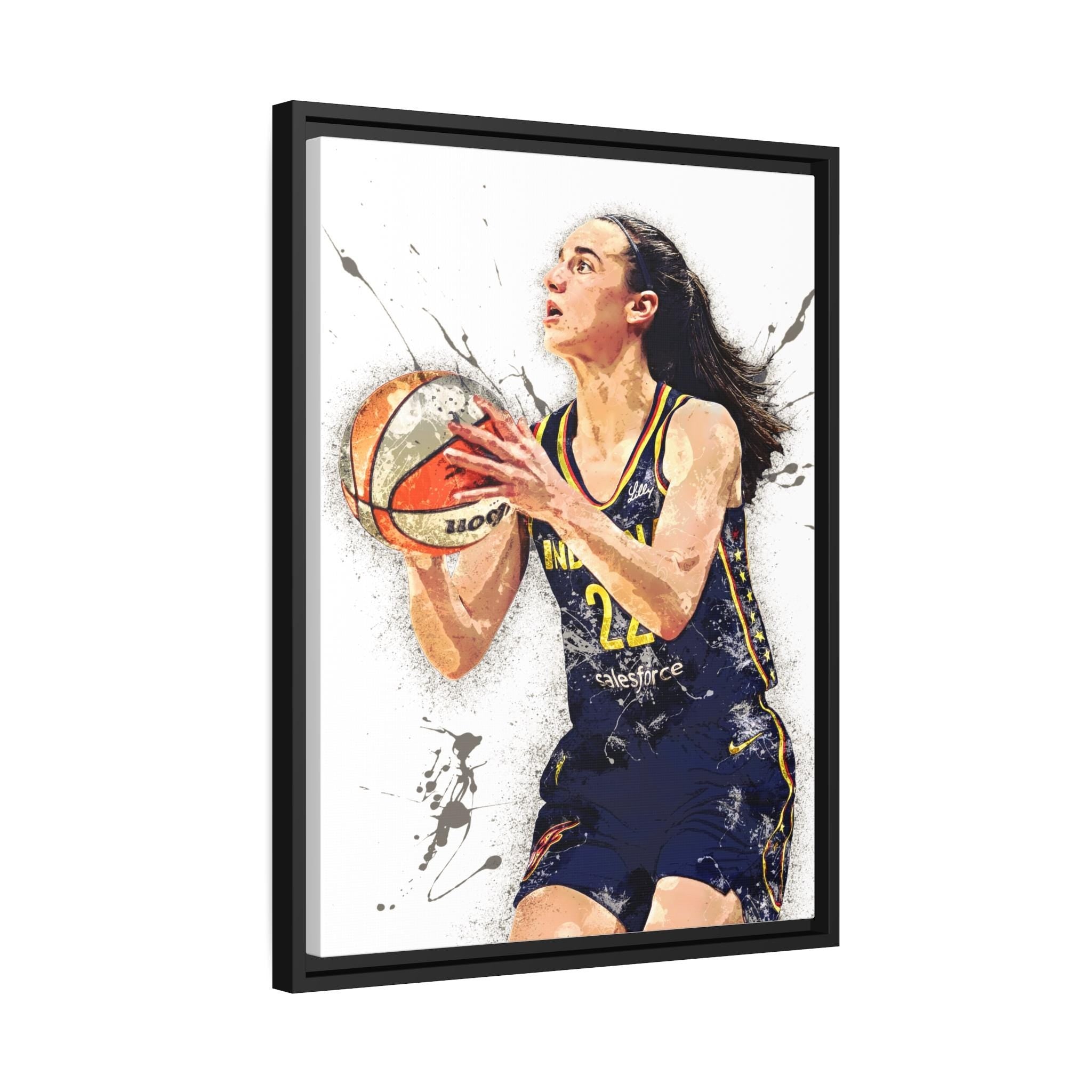 Caitlin Clark, Indiana Fever, Gallery Canvas Wrap or Museum-Quality Poster Print, Fine Art, Man Cave, Office or Dorm Room