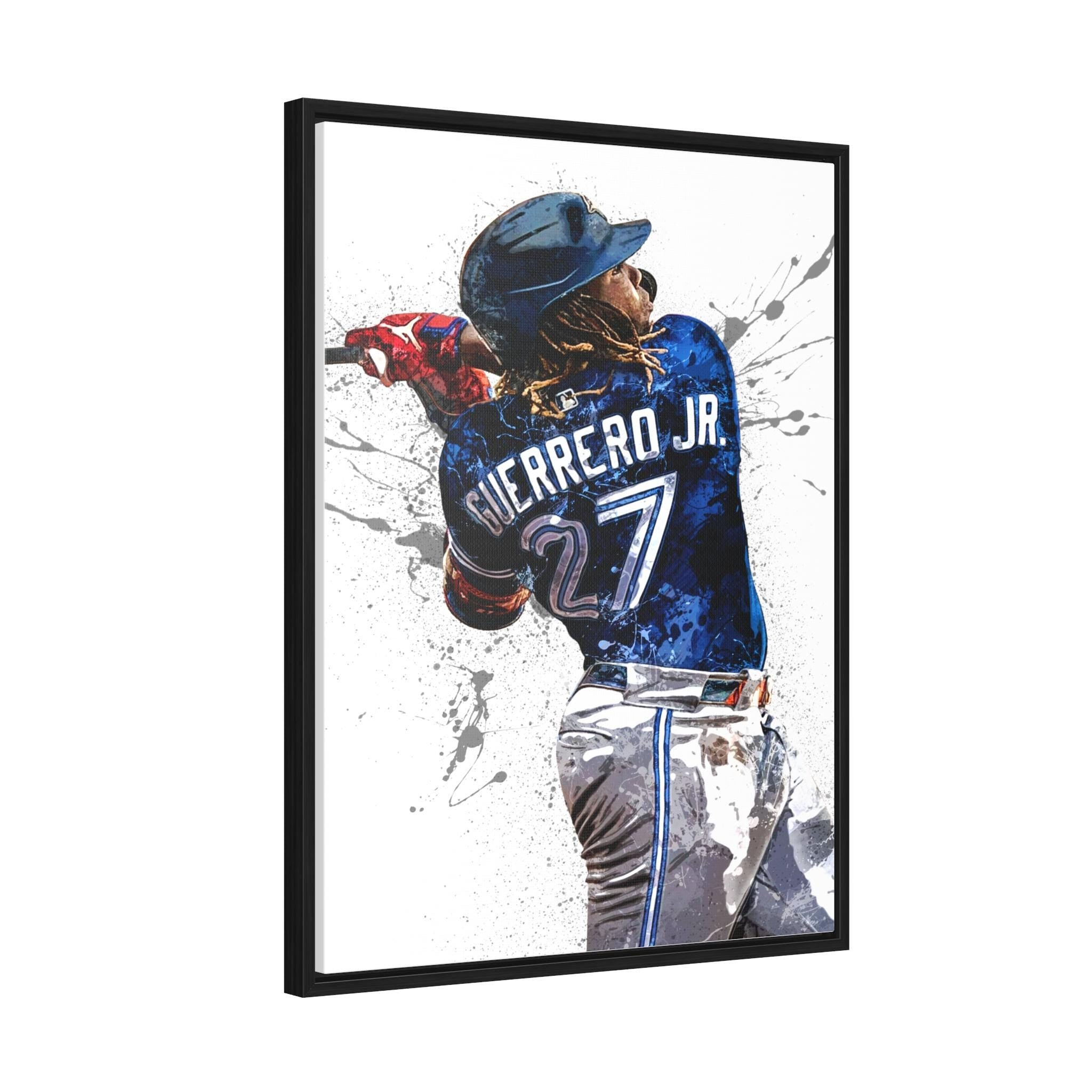 Vladimir Guerrero Jr Poster, Toronto Blue Jays, Gallery Canvas Wrap or Museum-Quality Poster, Man Cave, Kids room, Office