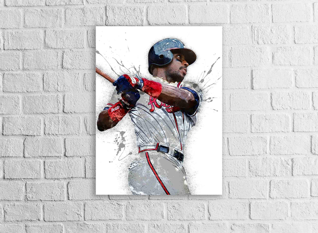 Fred McGriff Poster, Atlanta Braves, Gallery Canvas Wrap, Fine Art, Wall Decor for Man Cave, Kids room, Dorm Room