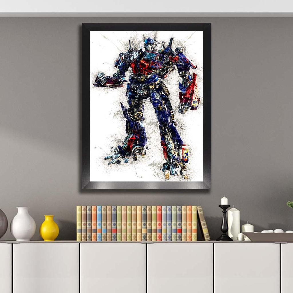 Optimus Prime Poster, Transformers, Gallery Canvas Wrap or Museum-Quality Poster Print, Fine Art, Man Cave, Office or Kids Room