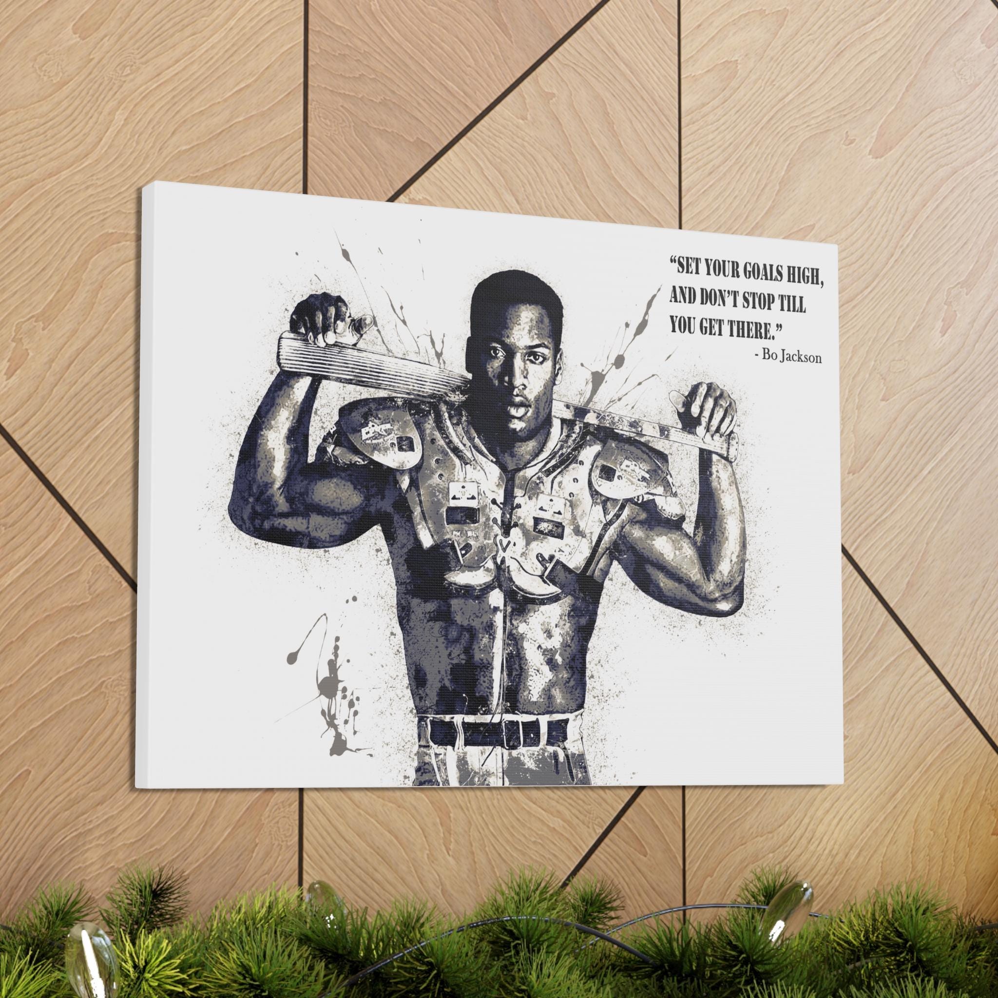Bo Jackson Poster, Quote, Gallery Canvas Wrap or Museum-Quality Poster, Fine Art, Man Cave, Kids room, Office