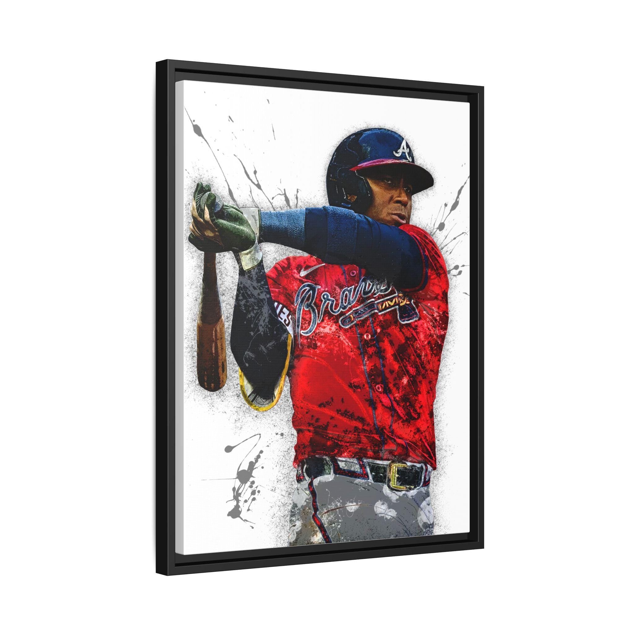 Ozzie Albies Atlanta Braves Art: Man Cave Sports Decor
