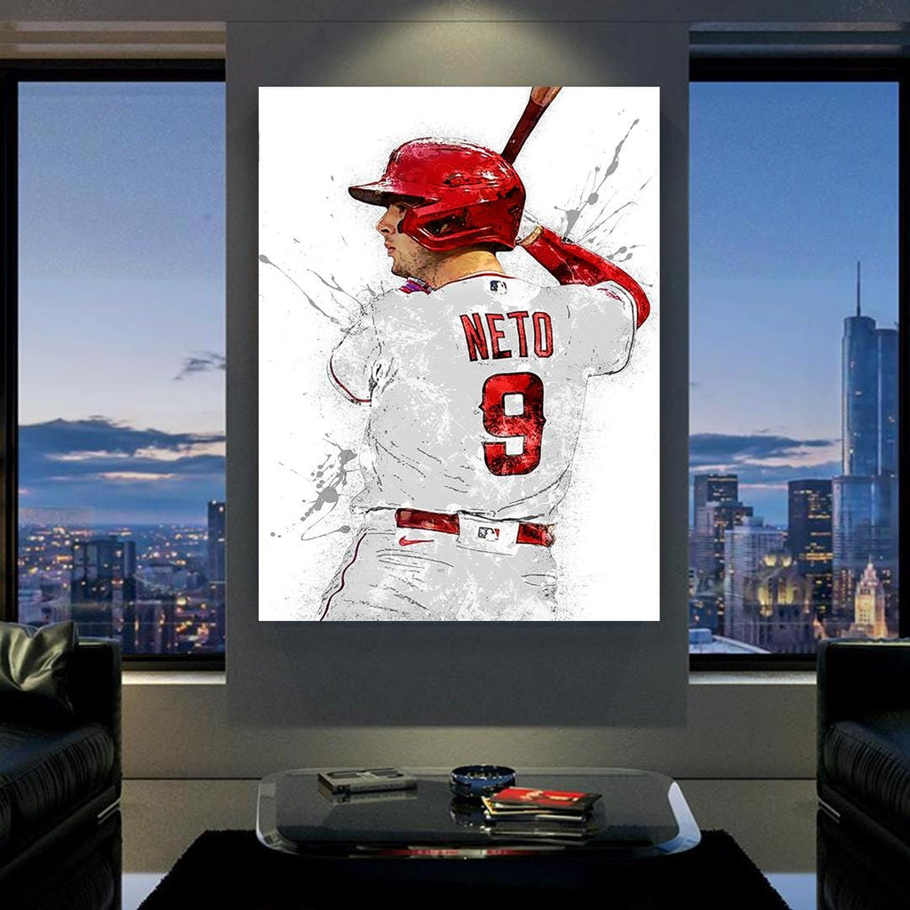Zach Neto Los Angeles Angels Poster: Sports Art for Man Cave