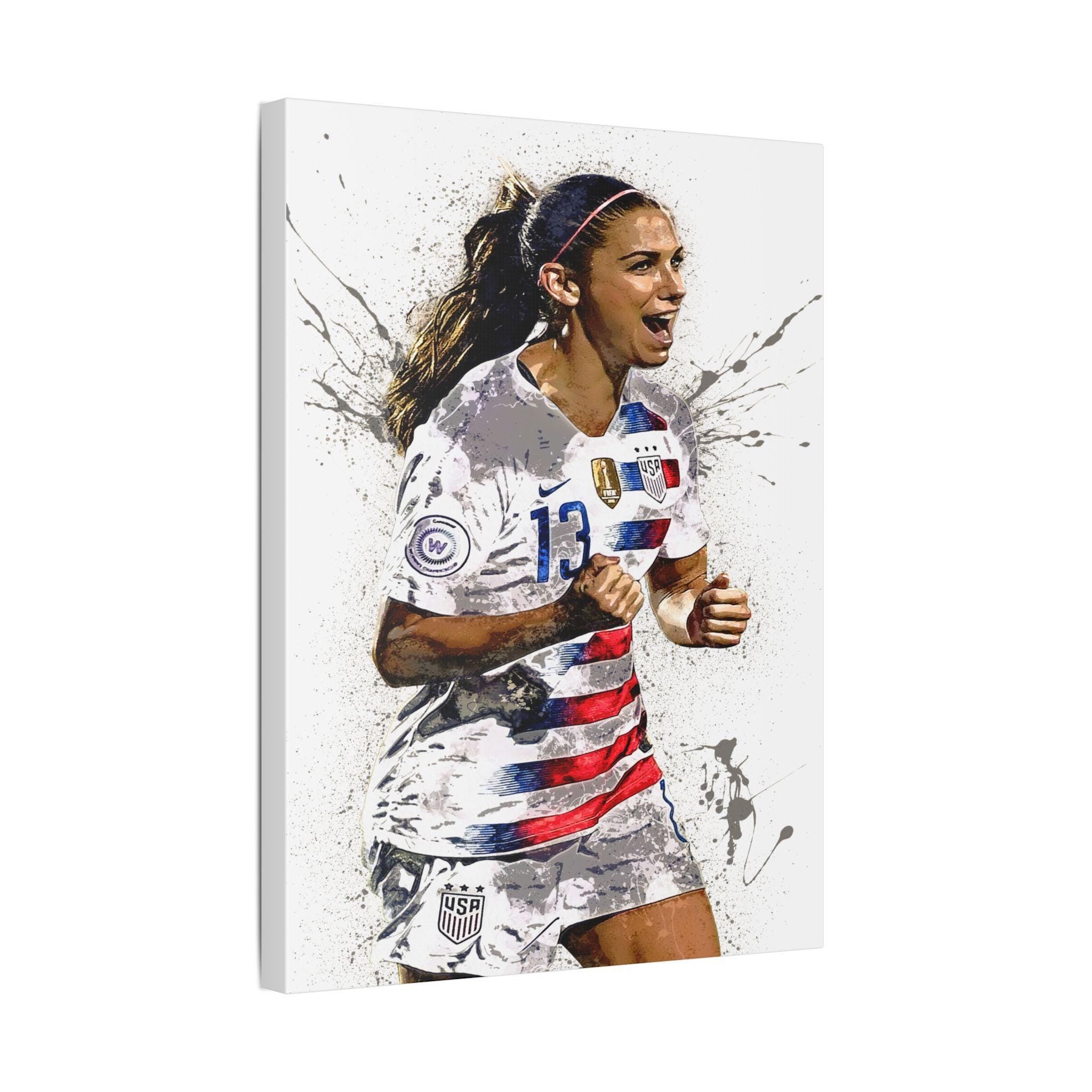 Alex Morgan Poster, Gallery Canvas Wrap or Museum-Quality Poster, Fine Art, Wall Decor for Man Cave, Kids room, Dorm Room