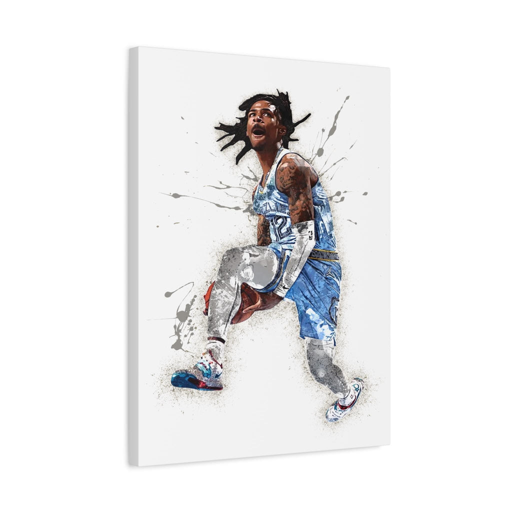 Ja Morant Poster, Memphis Grizzlies, Gallery Canvas Wrap or Museum-Quality Poster, Man Cave, Kids room, Dorm Room