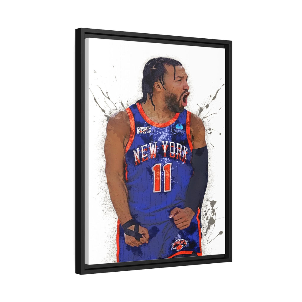 Jalen Brunson Poster, NY Knicks, Gallery Canvas Wrap or Museum-Quality Poster Print, Fine Art, Man Cave, Kids Room, Office, Dorm Room