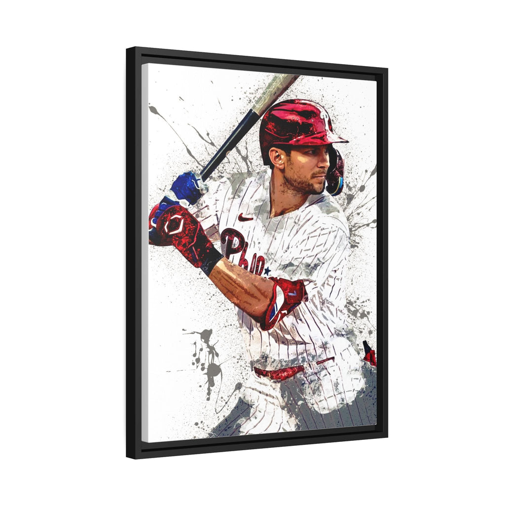 Trea Turner Poster, Philadelphia Phillies, Gallery Canvas Wrap or Museum-Quality Poster Print, Fine Art, Man Cave, Office or Kids Room