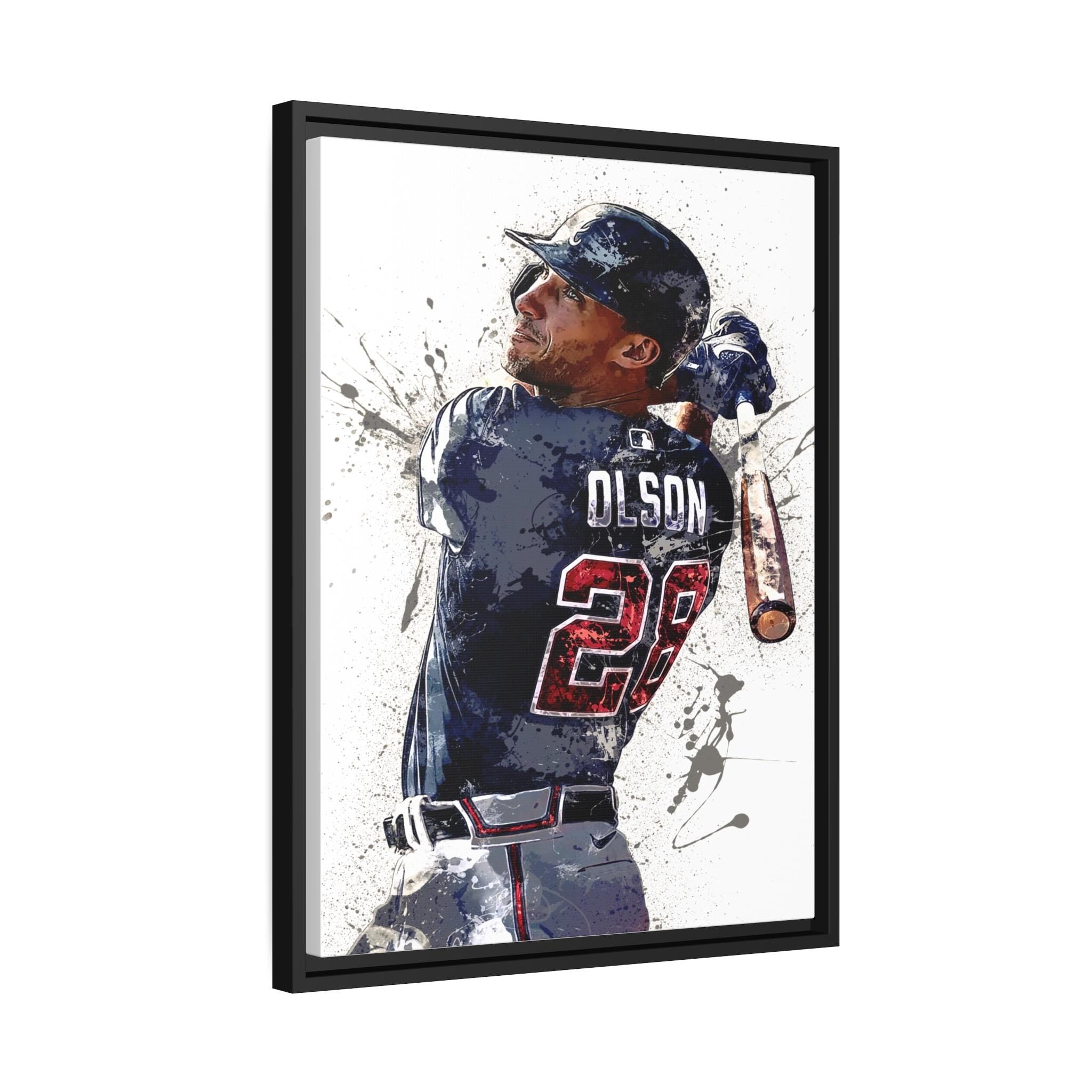 Matt Olson Poster, Atlanta Braves, Gallery Canvas Wrap, Fine Art, Wall Decor for Man Cave, Kids room, Dorm Room