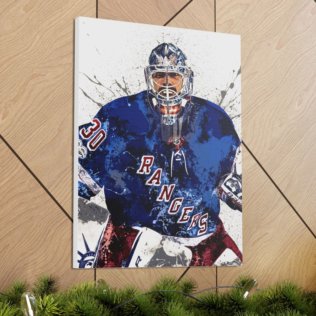 Henrik Lundqvist Poster, New York Rangers, Gallery Canvas Wrap or Premium Poster, Man Cave, Kids room, Office