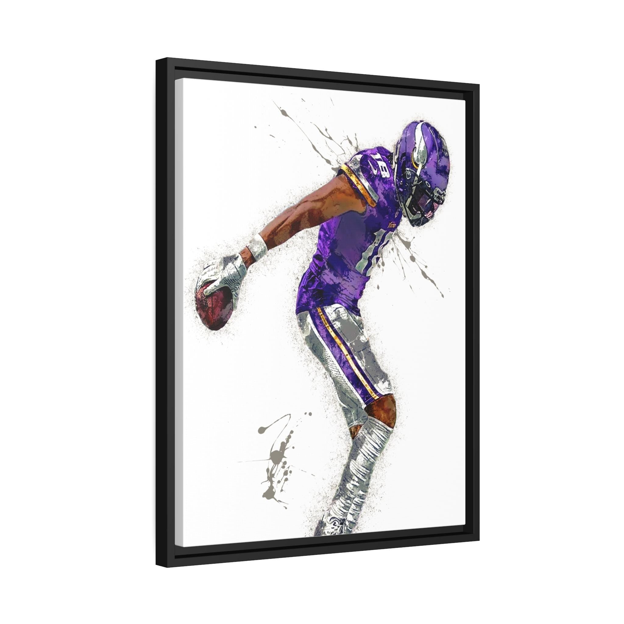 Justin Jefferson "Touchdown Dance" Canvas Print: Minnesota Vikings Wall Art