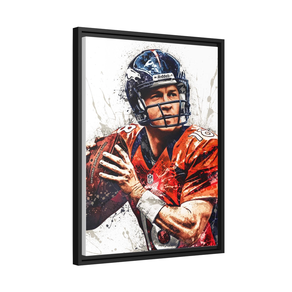 Peyton Manning - Denver Broncos Fine Art Poster or Canvas Wrap: Sports Fan Gift