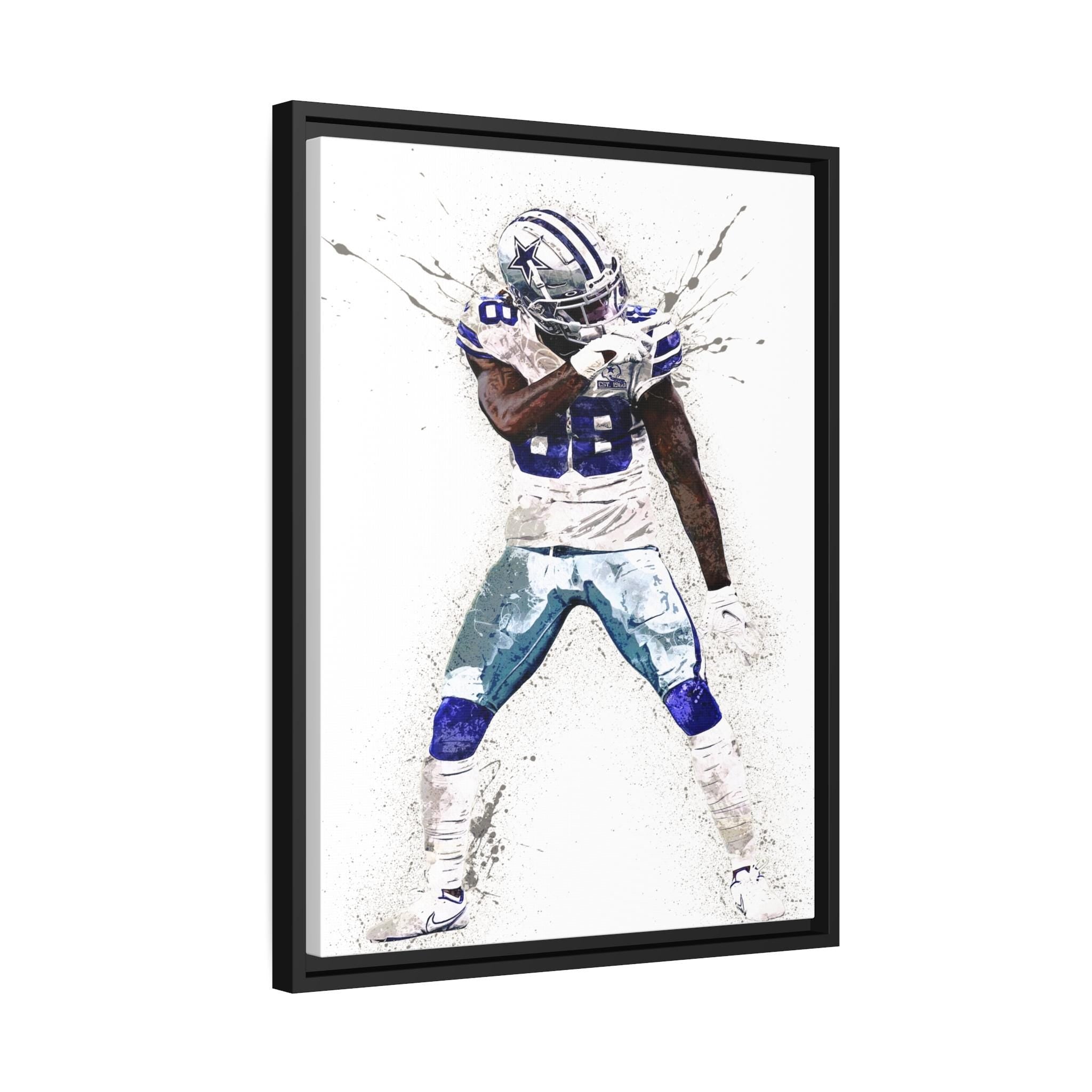 CeeDee Lamb, Celebration, Dallas Cowboys, Gallery Canvas Wrap or Museum-Quality Poster, Fine Art, Man Cave, Kids room, Dorm Room, Office