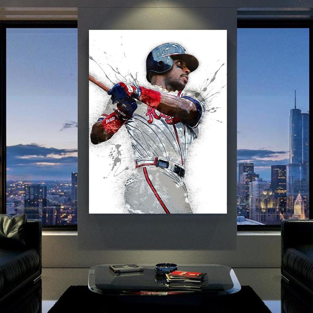 Fred McGriff Poster, Atlanta Braves, Gallery Canvas Wrap, Fine Art, Wall Decor for Man Cave, Kids room, Dorm Room