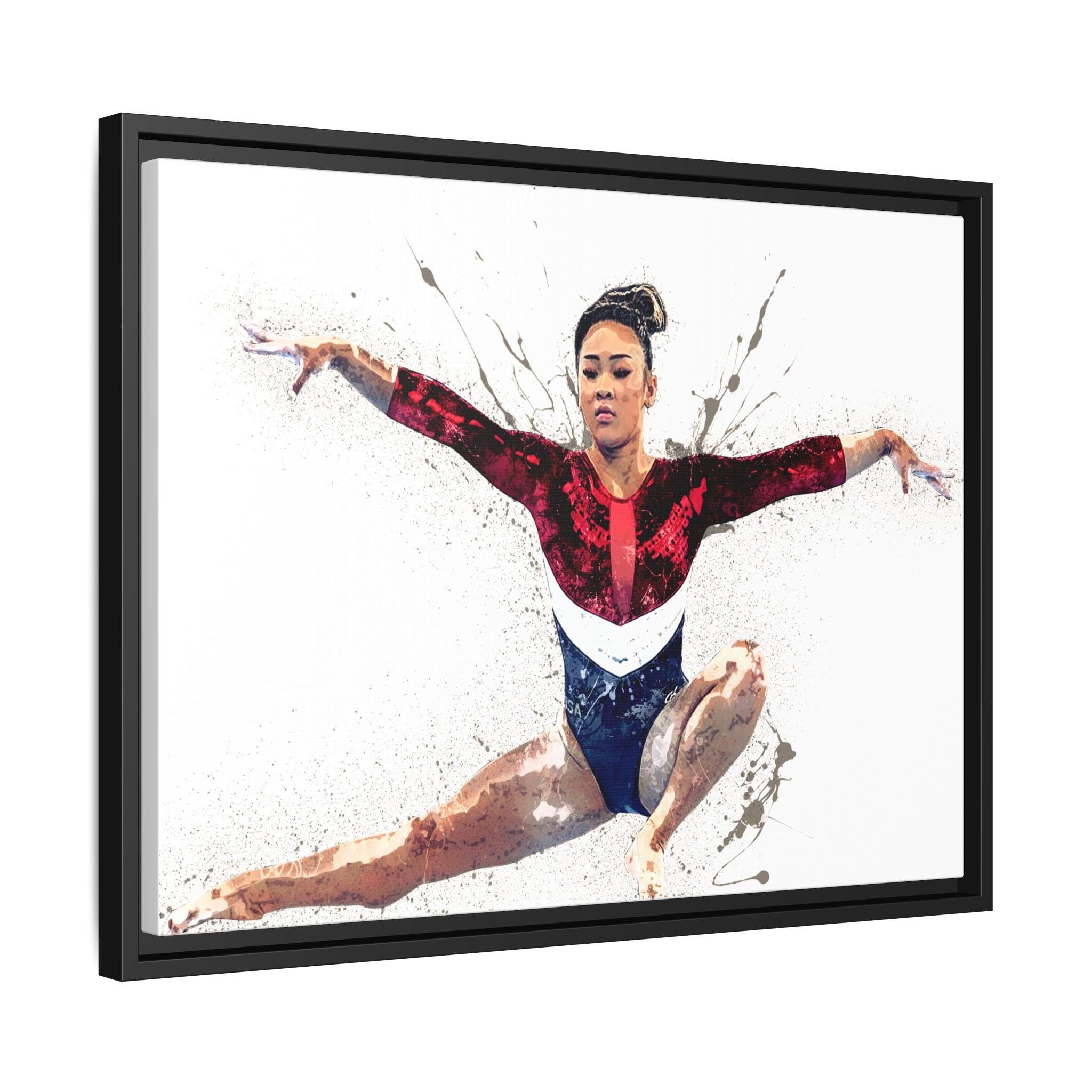 Suni Lee Poster, Gallery Canvas Wrap or Premium Poster, Wall Decor, Man Cave, Kids room, Office